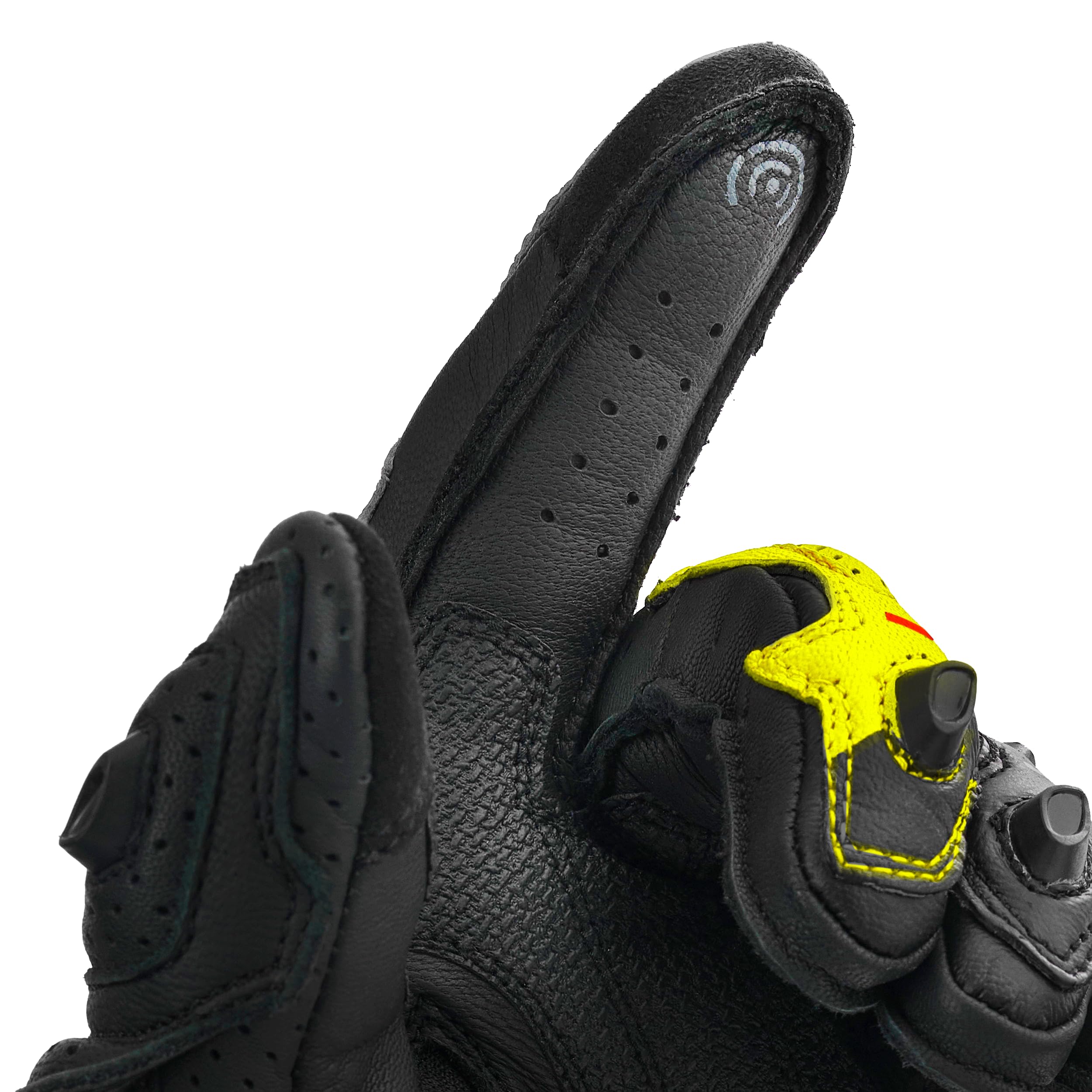 SHIMA XRS-3 Guanti Moto Sport Uomo Pelle Lungo Ventilato Perforato Omologati Guanto Motocicletta Touchscreen Ventilata Scooter Protettore Rinforzato Abbigliamento Racing (Uomini, Bianco, S)