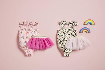 Mud Pie Girls Baby Swimsuit & Tutu Set