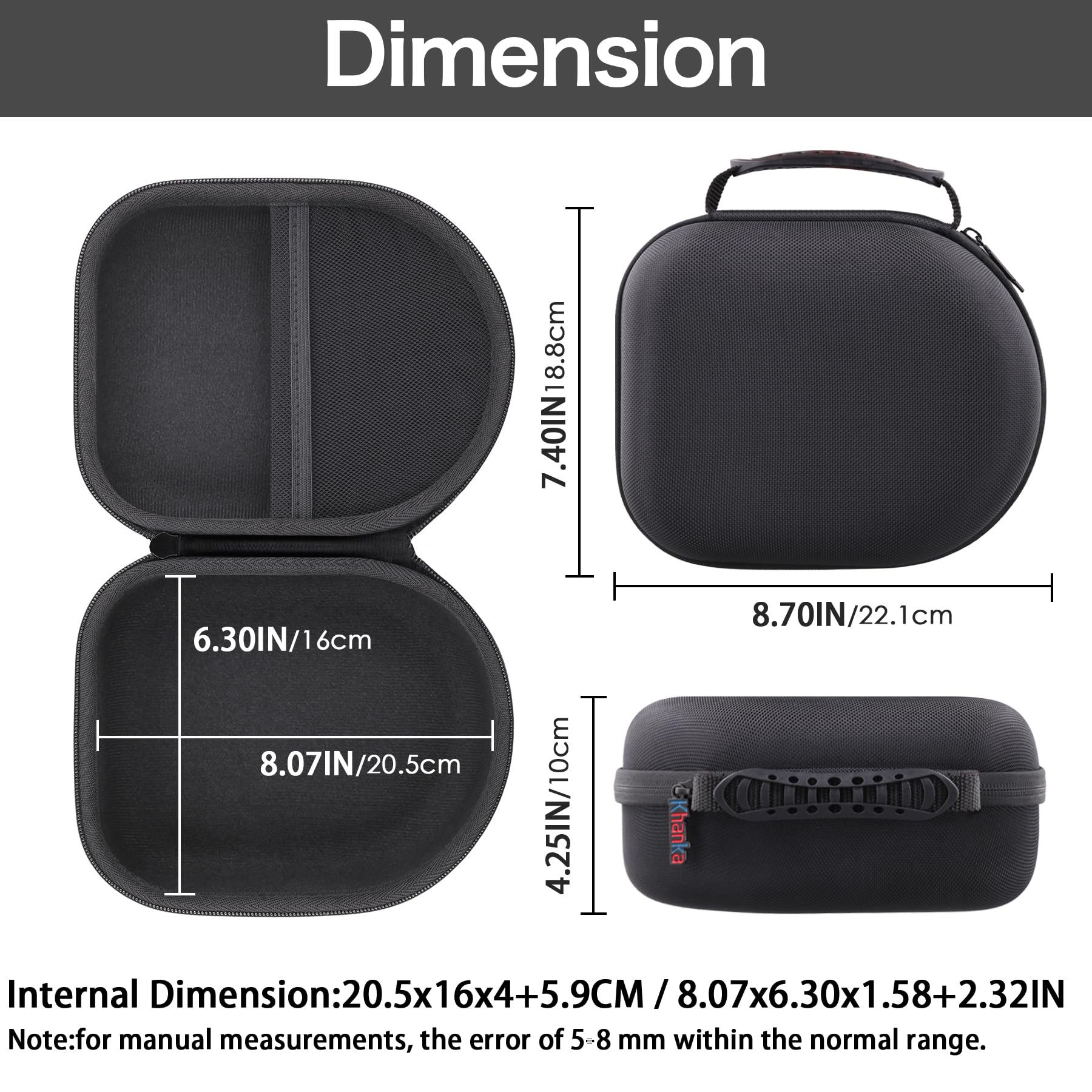 Amazon.com: Khanka Hard Case for Audio-Technica ATH-M50X/M20X