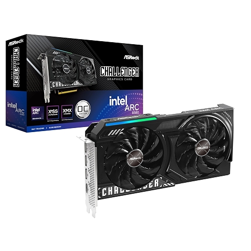 GPU ASROCK INTEL ARC B580 CHALLENGER 12G OC 192 BITS (B580 CL 12GO) 90-GA5LZZ-00UANF