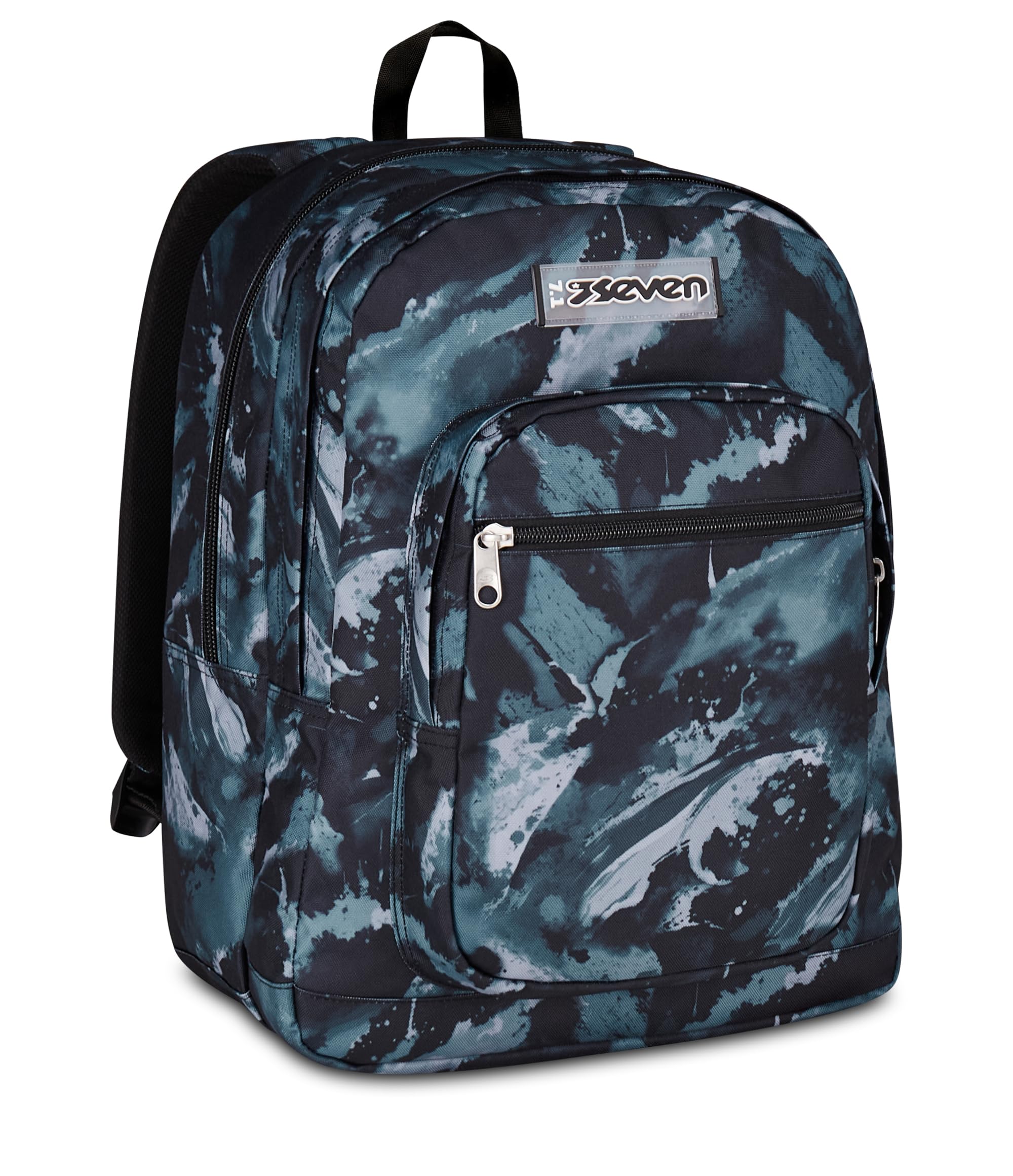 Seven Zaino Scuola FREETHINK, Doppio Scomparto, Grigio, 34 L, Scomparto porta pc ablet, Tasche multifunzione, Tasca laterale porta borraccia, Scuola media e superiore, Bambini, Ragazzi