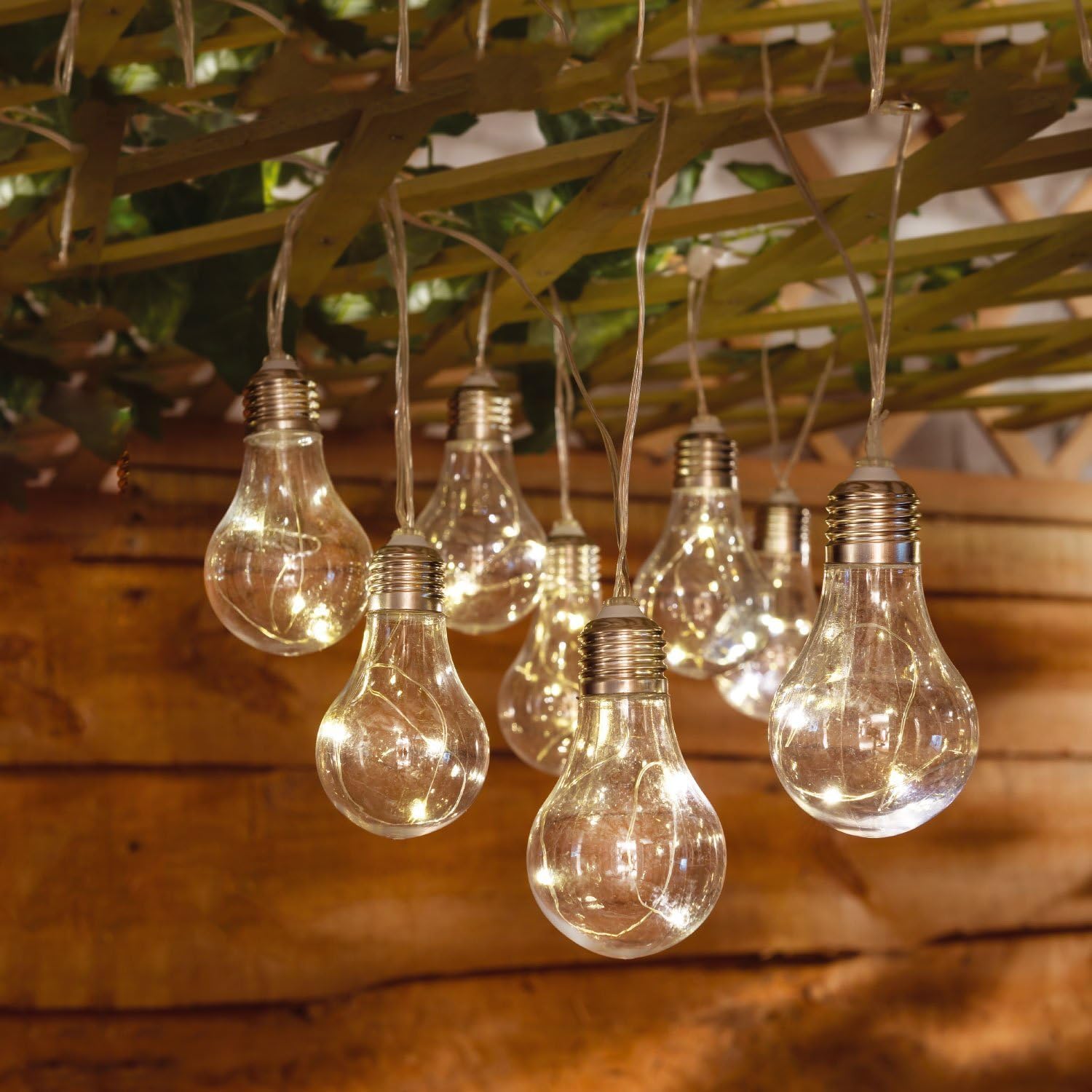 Solalite® 10 Solar Powered Bulb String Lights Indoor Outdoor Fairy Lights for Garden, Home, Wedding, Patio, Summer / Holiday Party