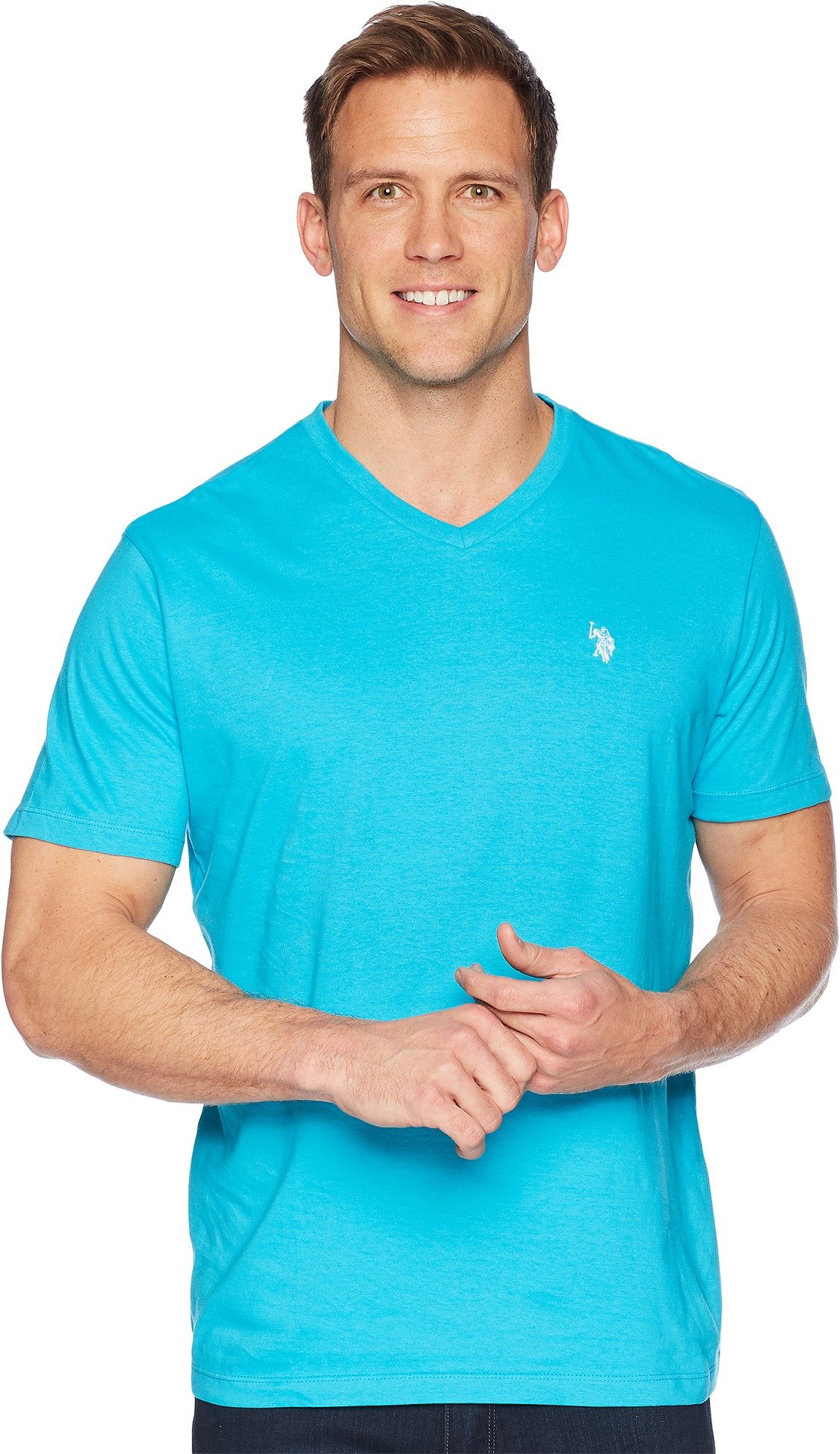 V-Neck Solid T-Shirt by U.S. Polo Assn.