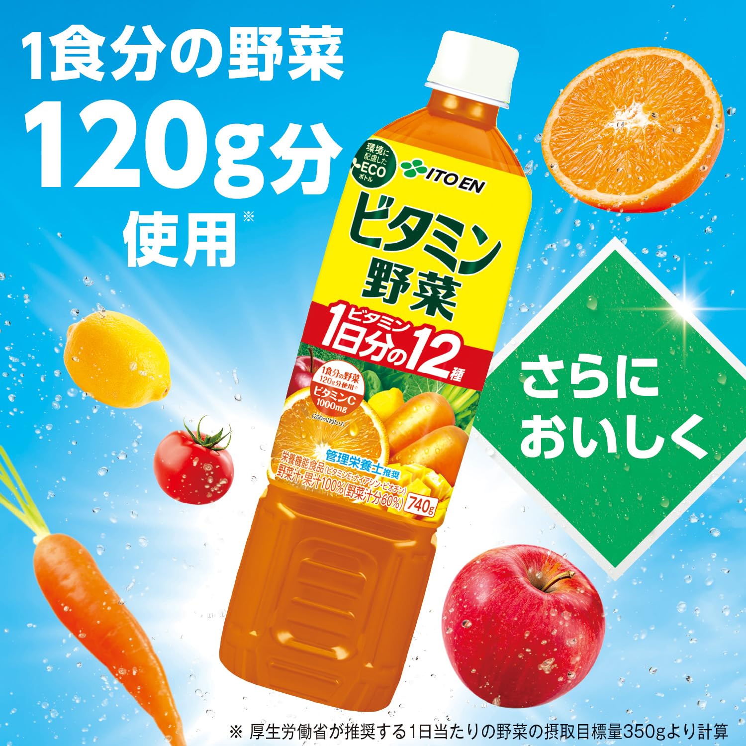 Amazon.co.jp: 伊藤園 ビタミン野菜 740g×15本 [栄養機能食品] エコPET