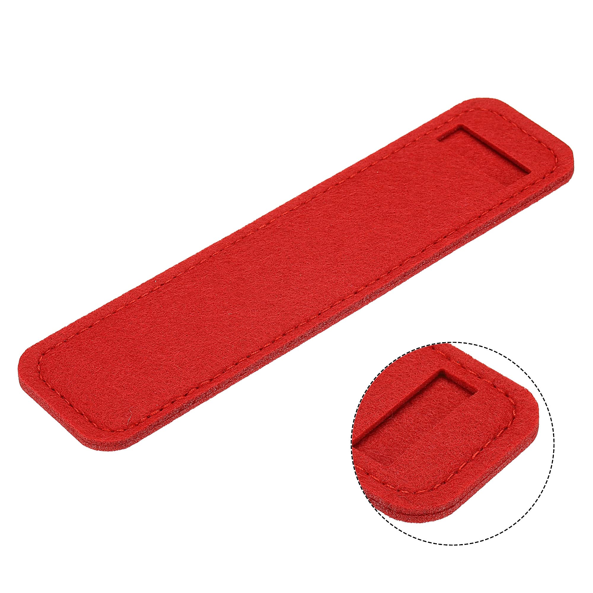 PATIKIL Felt Pen Case 4 Pack Pencil Bag Mini Pocket Protector Storage Sleeve Pouch Holder, Red - Image 4