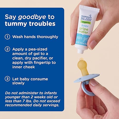 Miniatura 4 de Mommy's Bliss Organic Gripe Water - Gel de agua anisada original para recién nacidos, ultra delicada para molestias estomacales ocasionales a causa