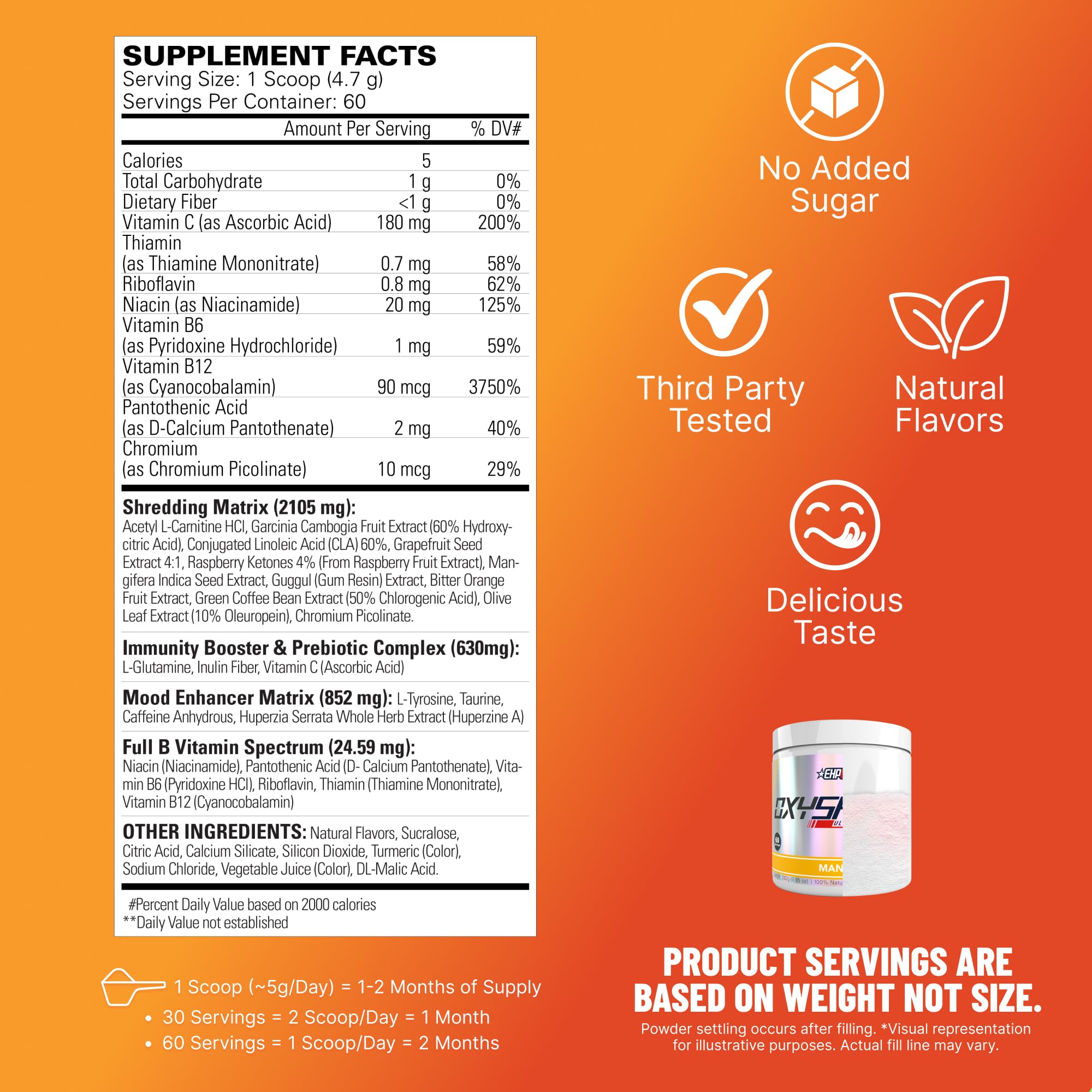 how much acetyl l carnitine in oxyshred Amazon.com: EHP Labs OxyShred Pre Workout Powder - Preworkout Powder with L  Glutamine & Acetyl L Carnitine, Energy Boost Drink