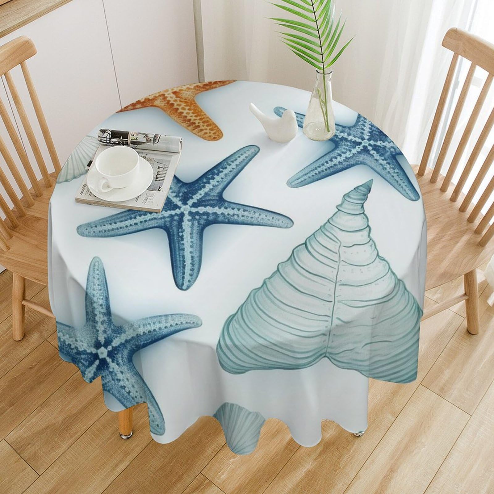 Nappes de table rondes anti-huile lavables pour repas sans tache