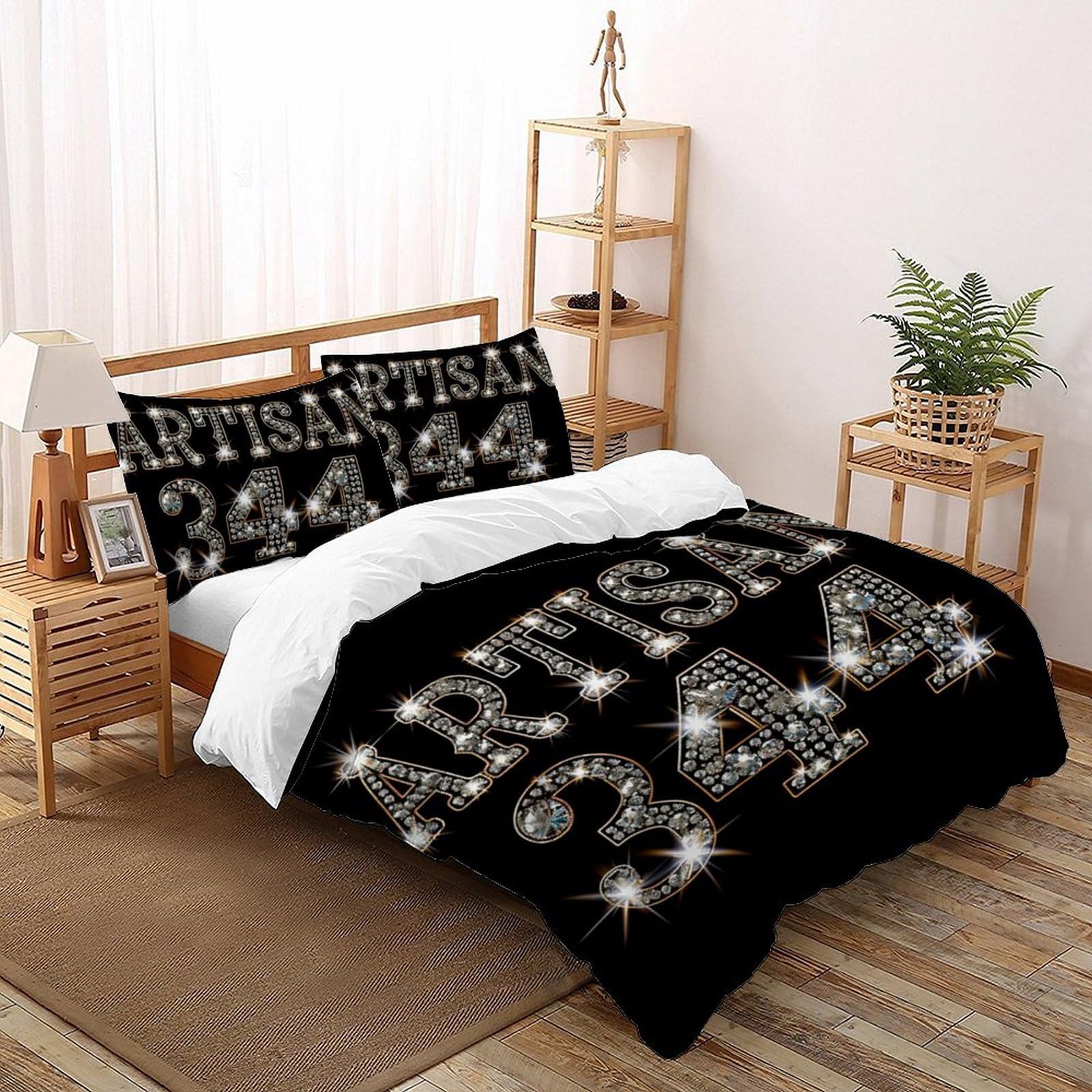 Housse de couette 3D enfants avec 2 taies d'oreiller lit double 200x200