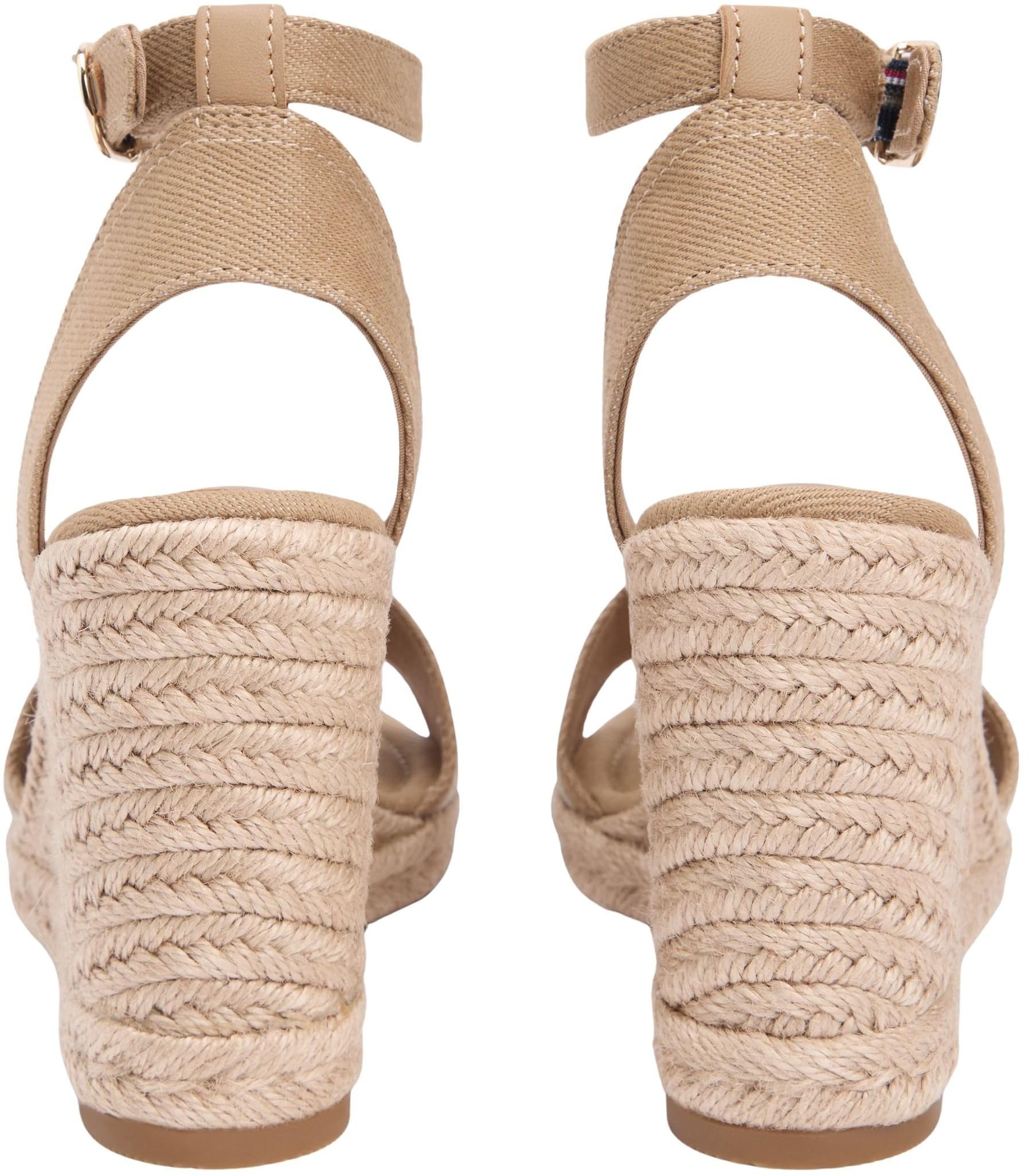 Tommy Hilfiger High Wedge Espad Webbing Fw0fw09342, Alpargatas de cuña Mujer