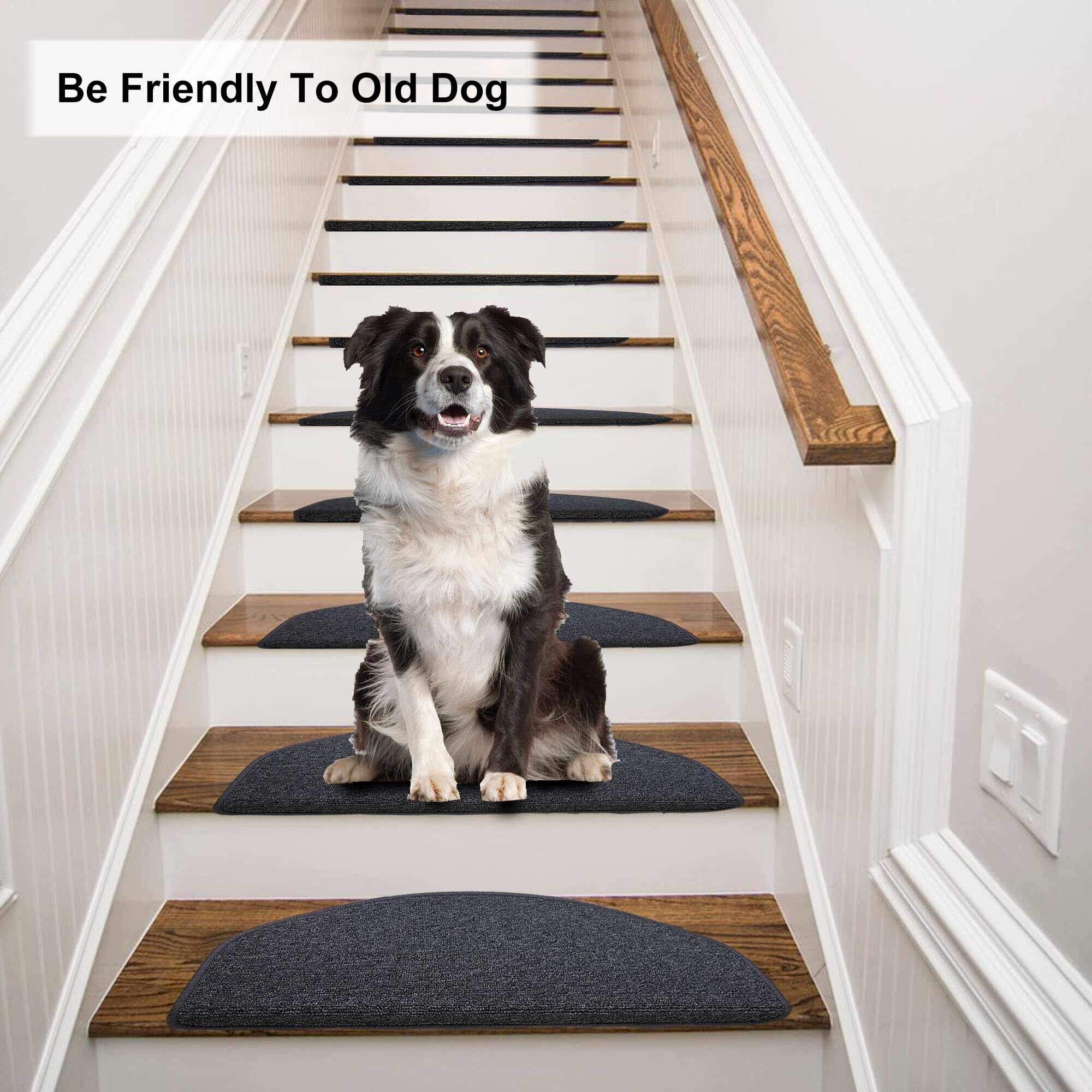 Bullnose Lot De 14 Tapis D'escalier Antidérapants Doux Et Autocollants