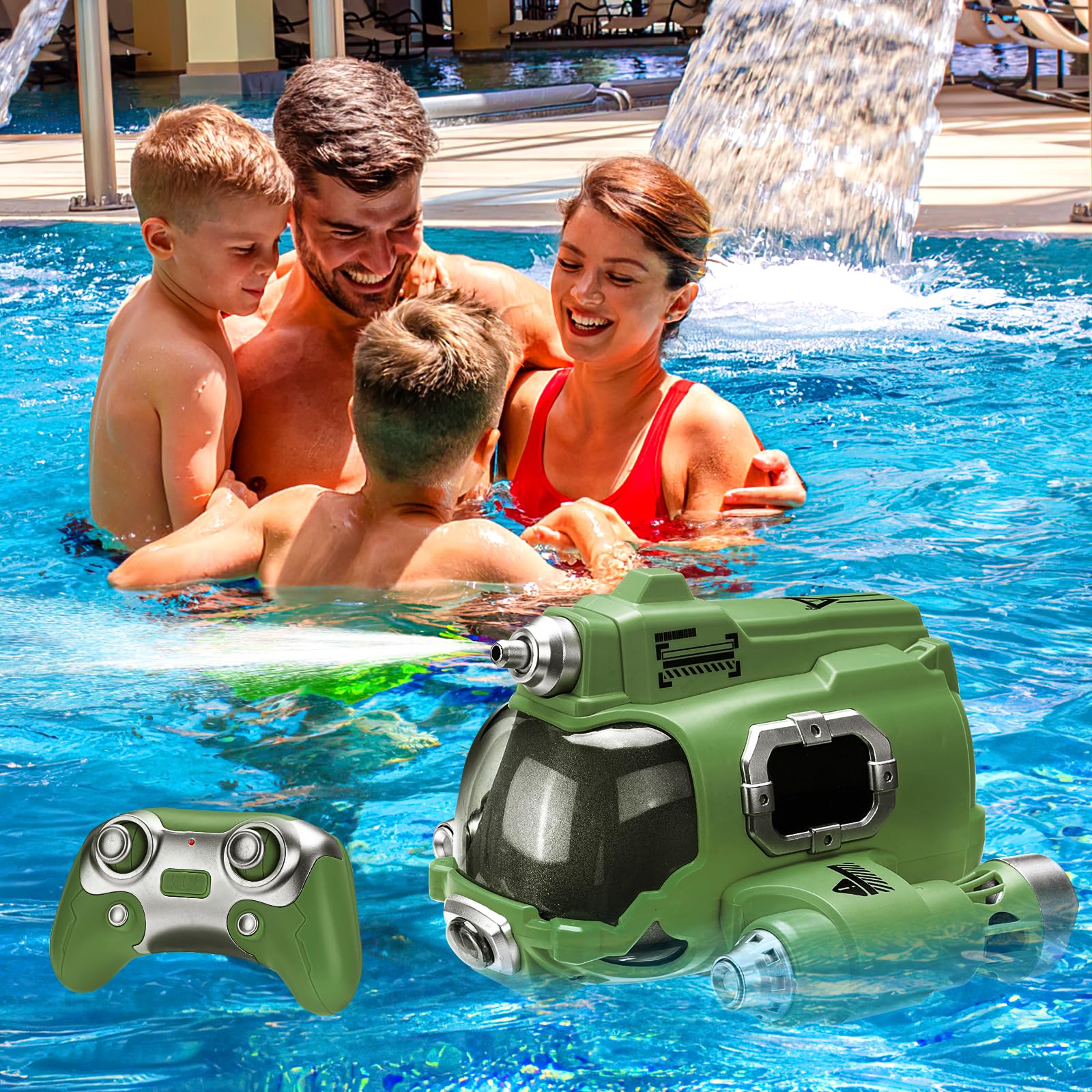 Remote Control Spray Boat Augot RC Boat With Water Spray - 2.4GHz ...