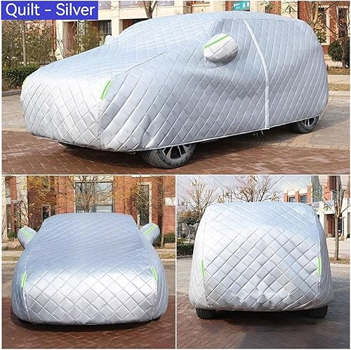 Miniatura 9 de Hail Protector Car Cover for Daewoo Leganza Matiz Nexia Nubira Tacuma Car Cover Thickened Oxford Cloth Side Door Zipper with Lining Anti-Scratch