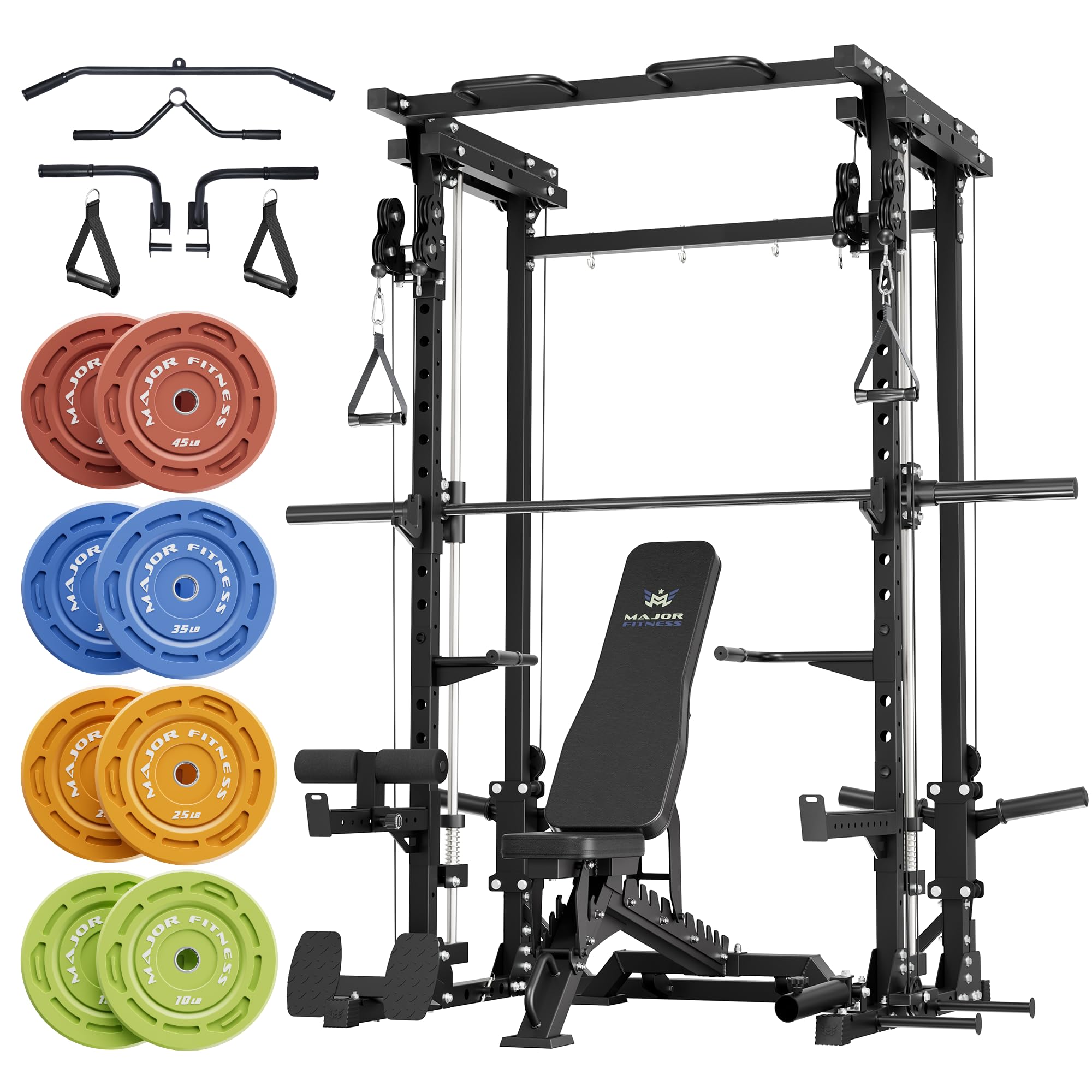 Major Fitness Drone3 Smith Machine, All-in-One Home Gym Power Rack