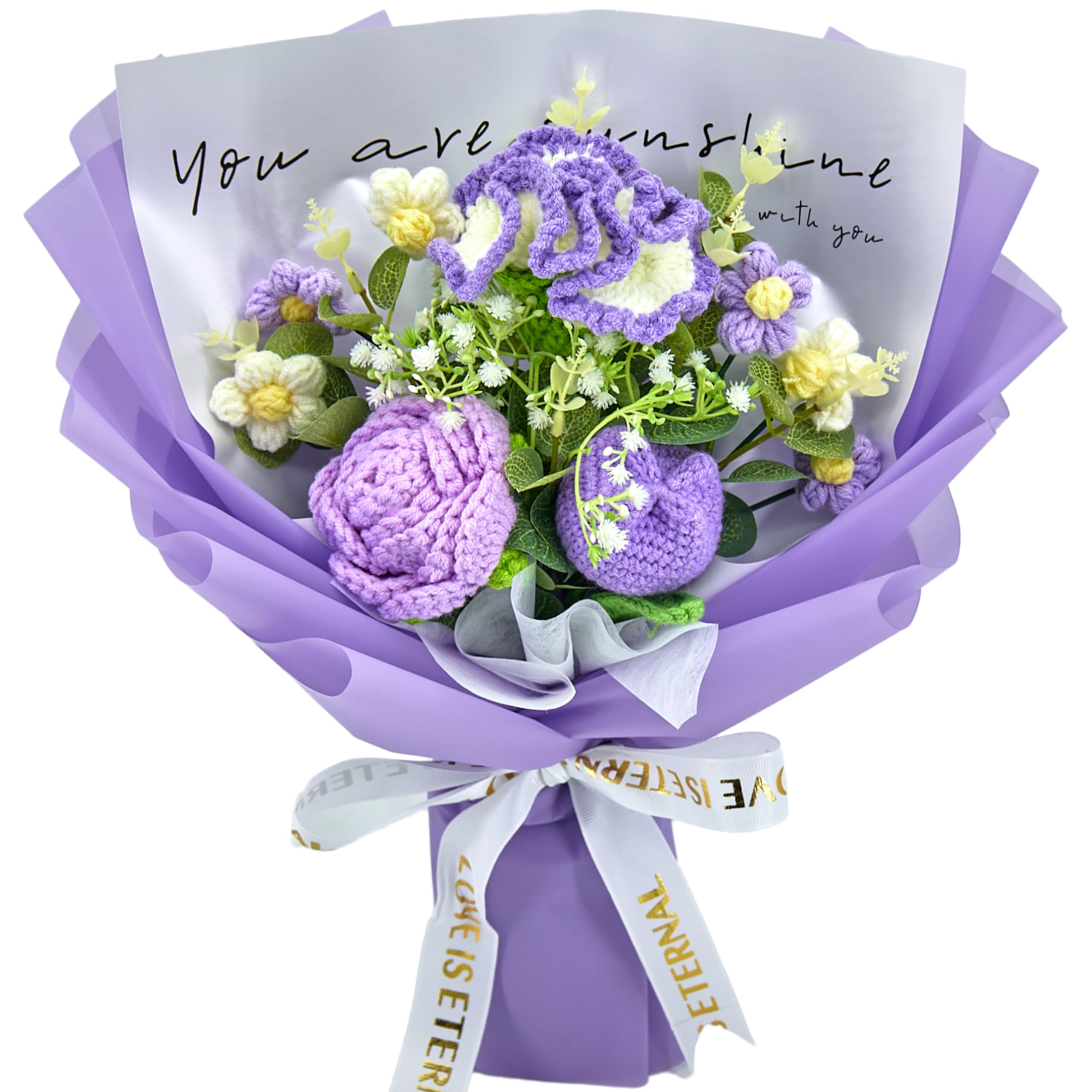 Amazon.com: YSHomy Crochet Flowers, Crochet Flower Bouquet with