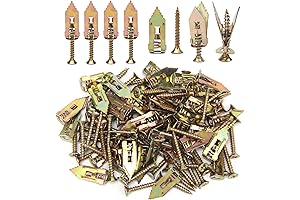 Ahier 100Pcs Self Drilling Drywall Anchors with Screws: Quick Fix without the Fuss