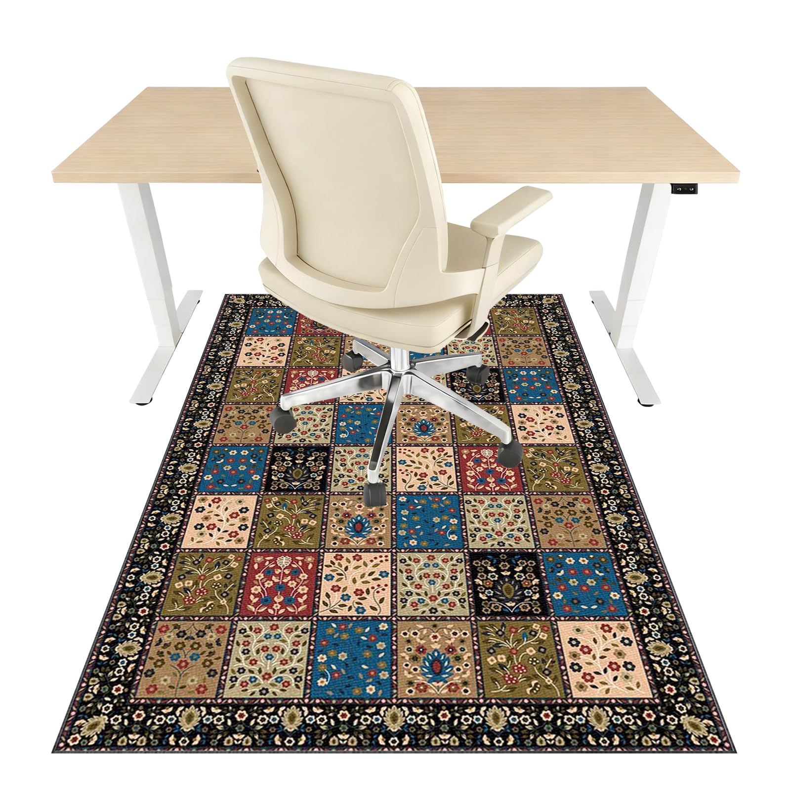 Lexqmawg Color-30Bb Office Chair Mat For Carpeted & Hardwood Floor, Desk Chair Mat For Low Pile Carpet, Office Chair Floor Protector Mat, Computer Chair Mat For Rolling Chair, Hard Floor Mat Anti-Skidding 130 X 160 Cm