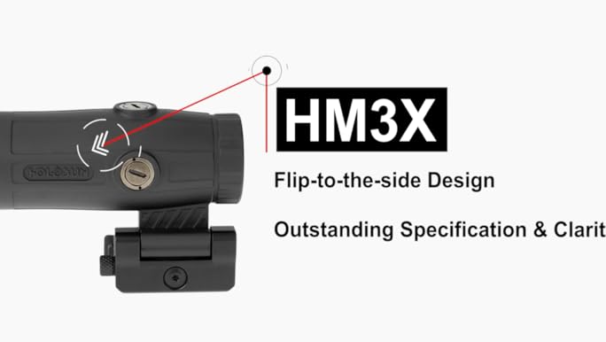 Amazon.com : HOLOSUN HM3X 3X Flip-to-Side Magnifier w/QD