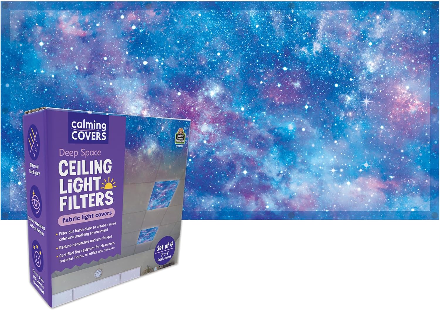 Teacher Created Resources Deep Space Calming Covers Ceiling Light Filters (TCR20141)