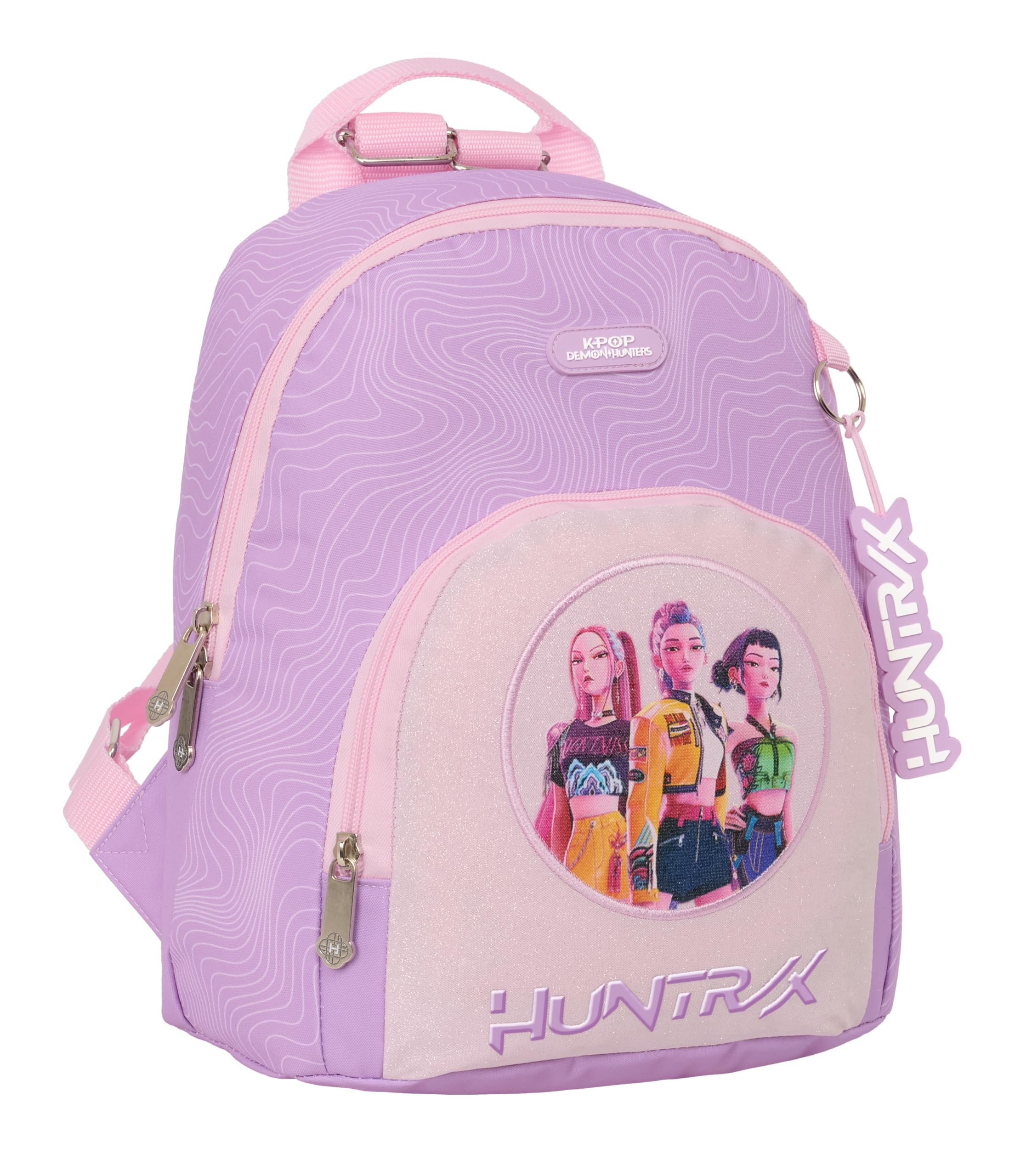 K-POP Demon Hunters - ICONIC - Mini Mochila para Uso Diario, Ideal para Niños de Diferentes Edades, Cómoda y Versátil, Resistencia, 25x13x30 cm