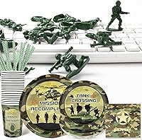 Vista 22 de Alice Tea Party Decorations - Baby Shower Paper Plates, Napkins, Cups & Straws for 24 Guests, 120 Pcs Disposable Party Dessert Dinnerware