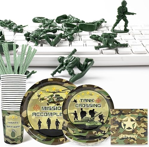 Vista 78 de Alice Tea Party - Platos de papel para baby shower, servilletas, tazas y pajitas para 24 invitados, 120 piezas desechables de postre para fiesta