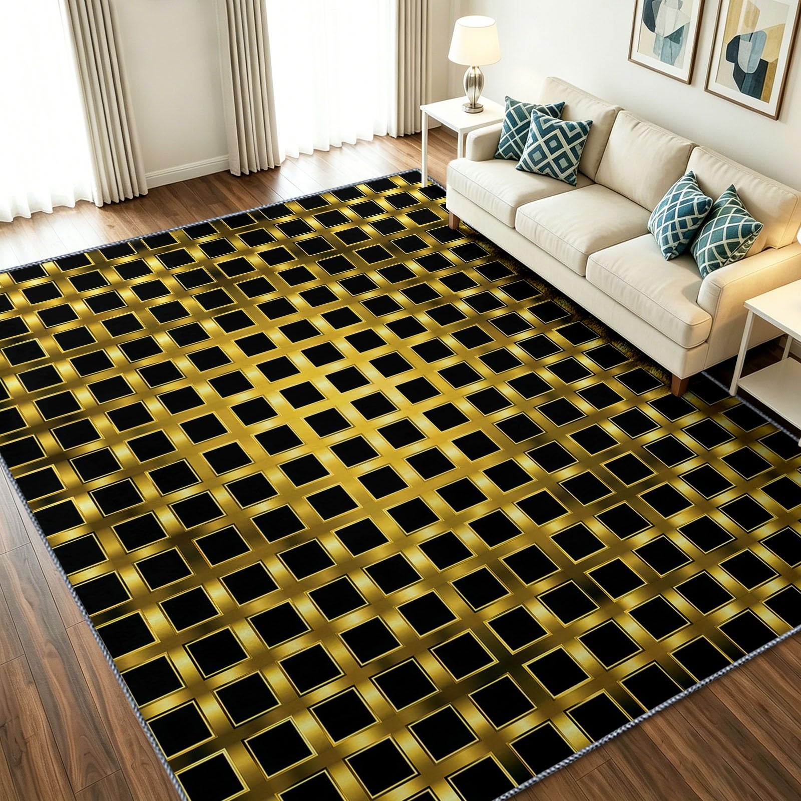 Tapis antidérapant et absorbant de 140x200 cm lavable et facile à nettoyer