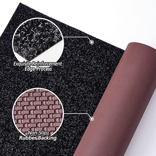 Miniatura 3 de Morefany Alfombra de pasillo para exteriores e interiores, 2 x 6 pies, tamaños personalizados, antideslizante, con respaldo de goma antideslizante,