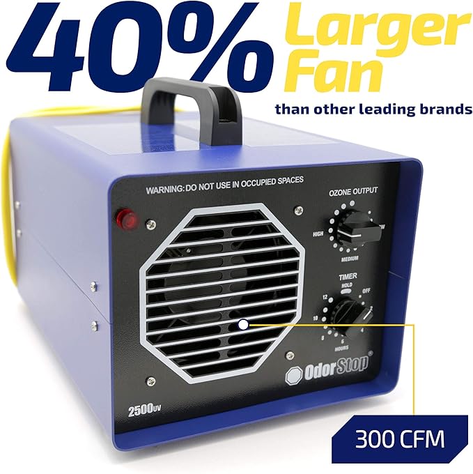 Generador de Ozono OdorStop OS2500UV para Áreas de 2500 pies cuadrados miniatura 7