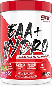 ترطيب SAN EAA | EAAs + BCAA | استعادة العضلات وداخلها | 9G الأحماض الأمينية الأساسية + الشوارد | خدمة ماوي بانش 30
