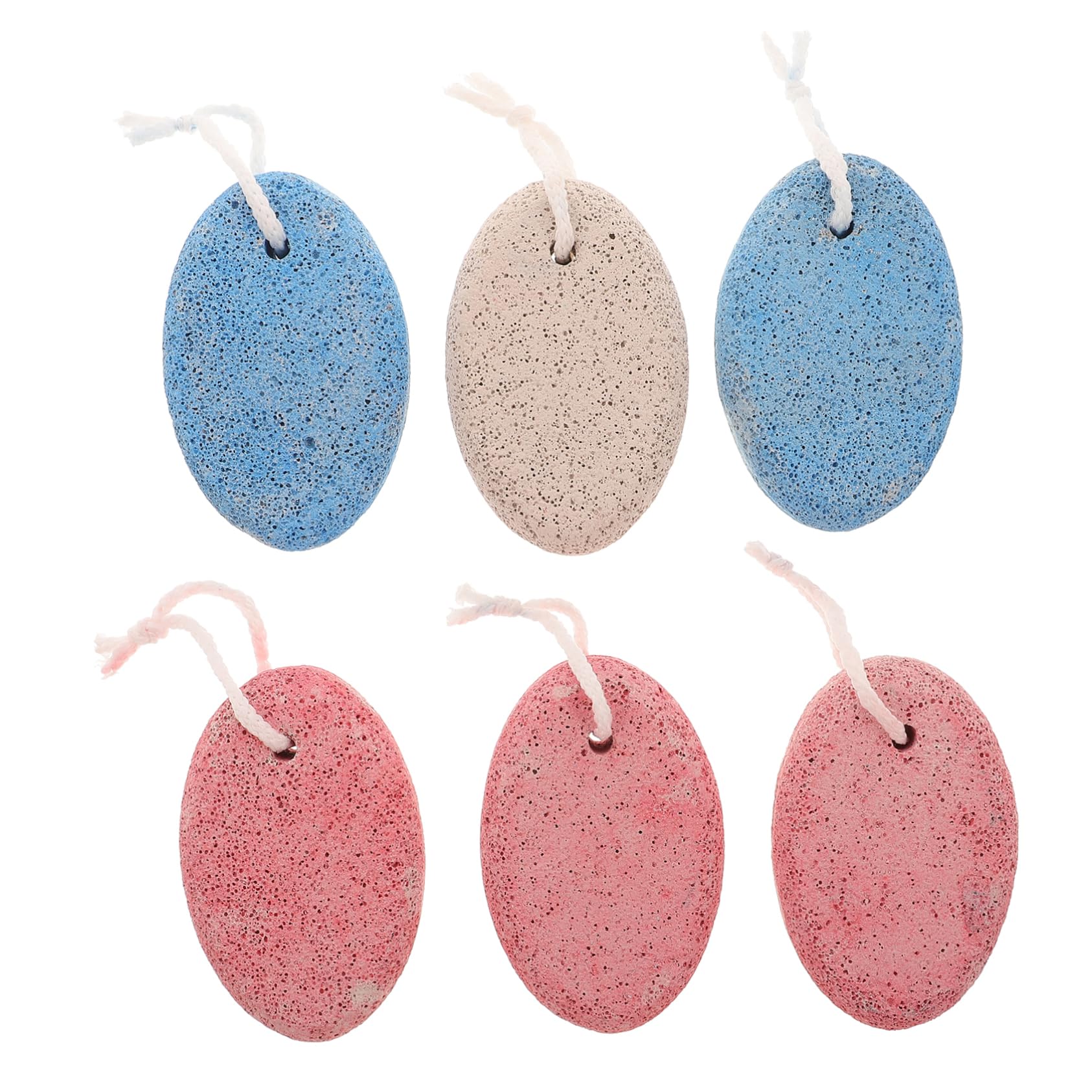 BIUDECO 6pcs Natural Pumice Stone Foot File Remover Foot Scraping Stones Tool Set