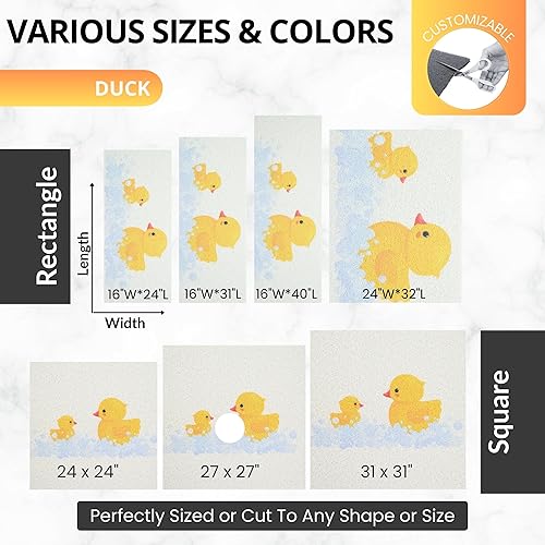 Miniatura 6 de Enkosi Loofah - Tapete de ducha antideslizante para niños, interior o exterior, bañera, puesto de entrada, bañera - Tapetes de baño de seguridad