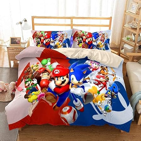 Hatsune Miku Bettwäsche Set - 140x200cm Mikrofaser Bettbezug Mit Kissen