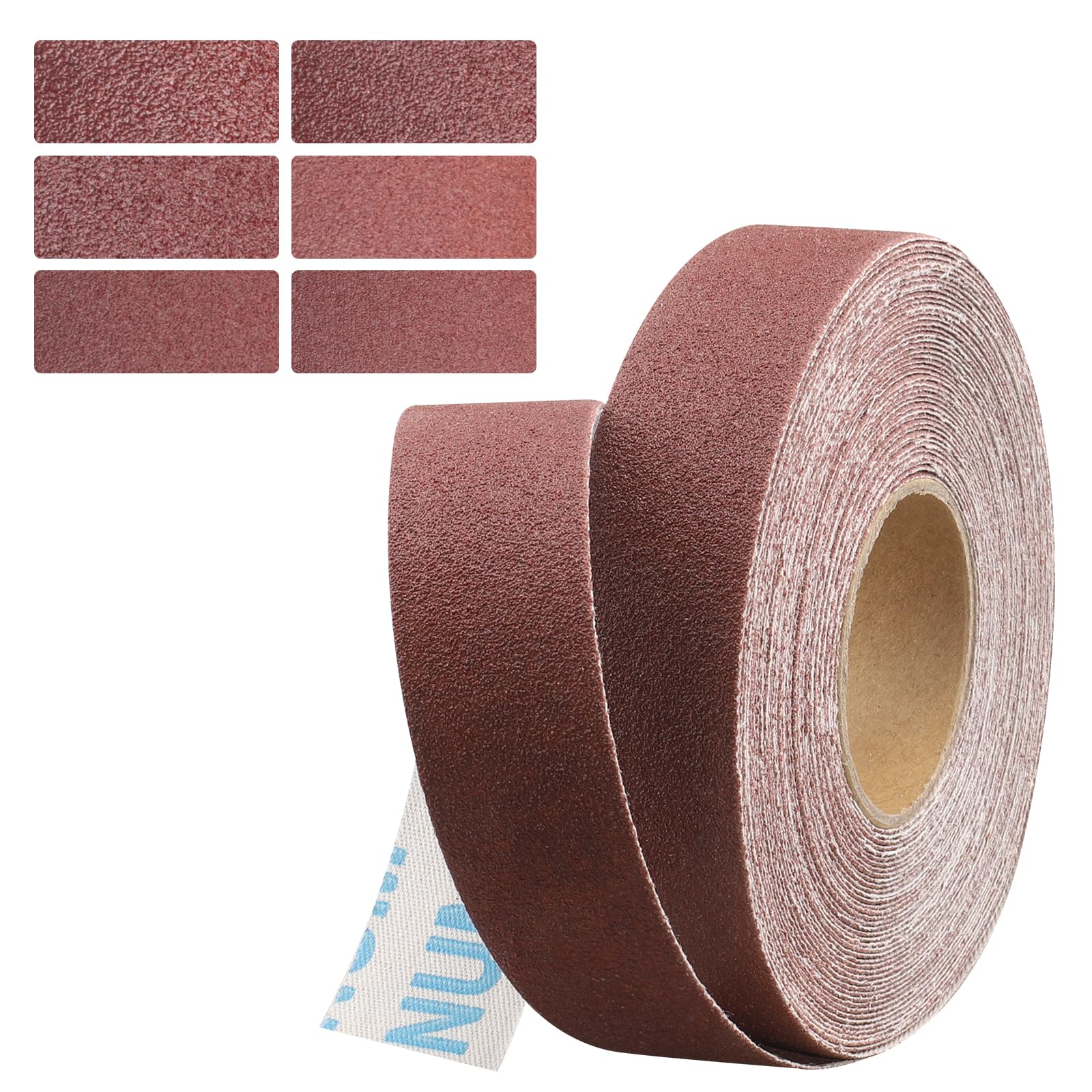 120 Grit Continuous Sandpaper Roll,1" x 32.11 Feet Emery Cloth Roll for Metalworking, Home Improvement, Sanding Automotive Plumbing