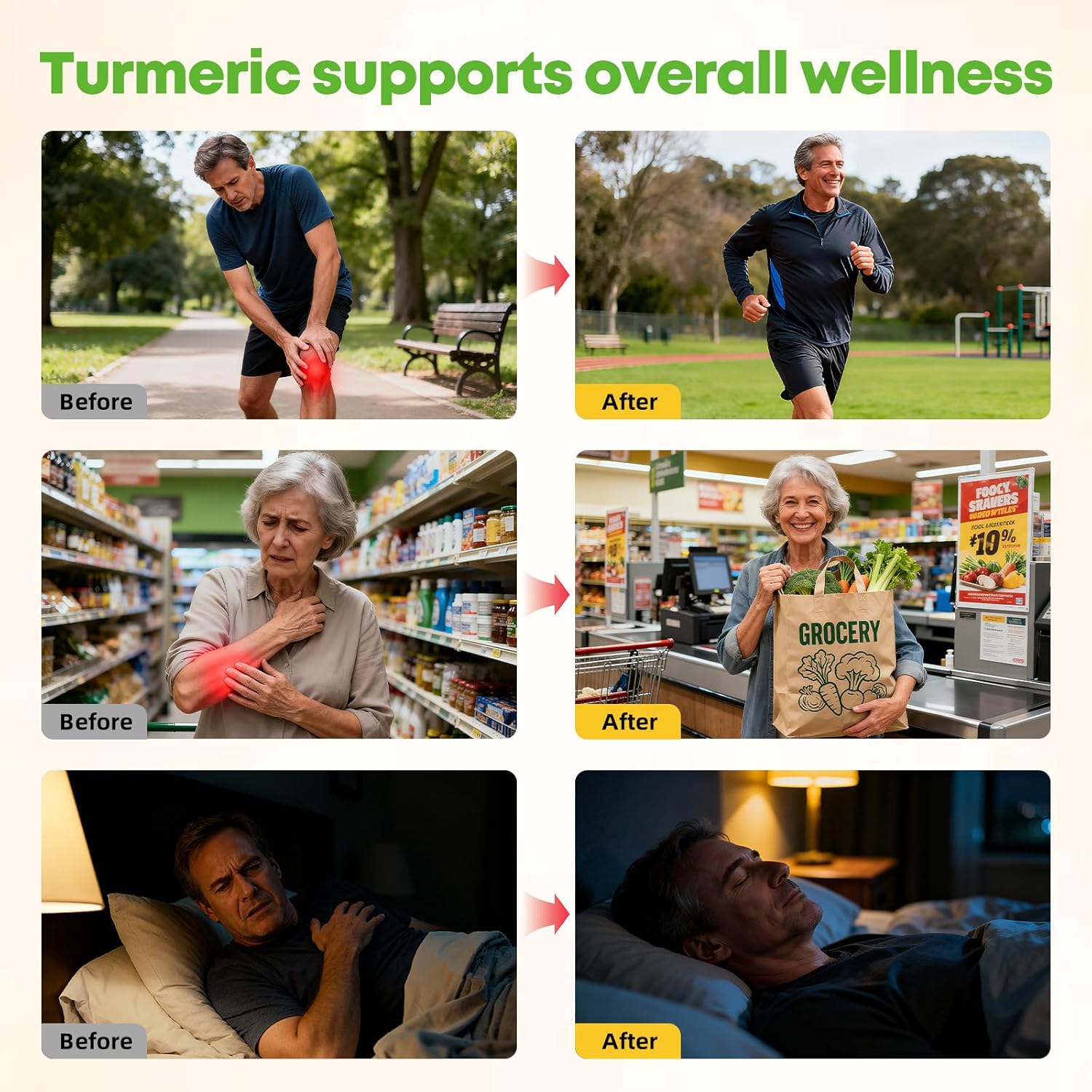 Turmeric Curcumin with Black Pepper: Organic Joint Supplement Capsules with 95% Curcuminoids Enhanced by Piperine for Women Supporting Daily Mobility Yoga Active Lifestyles