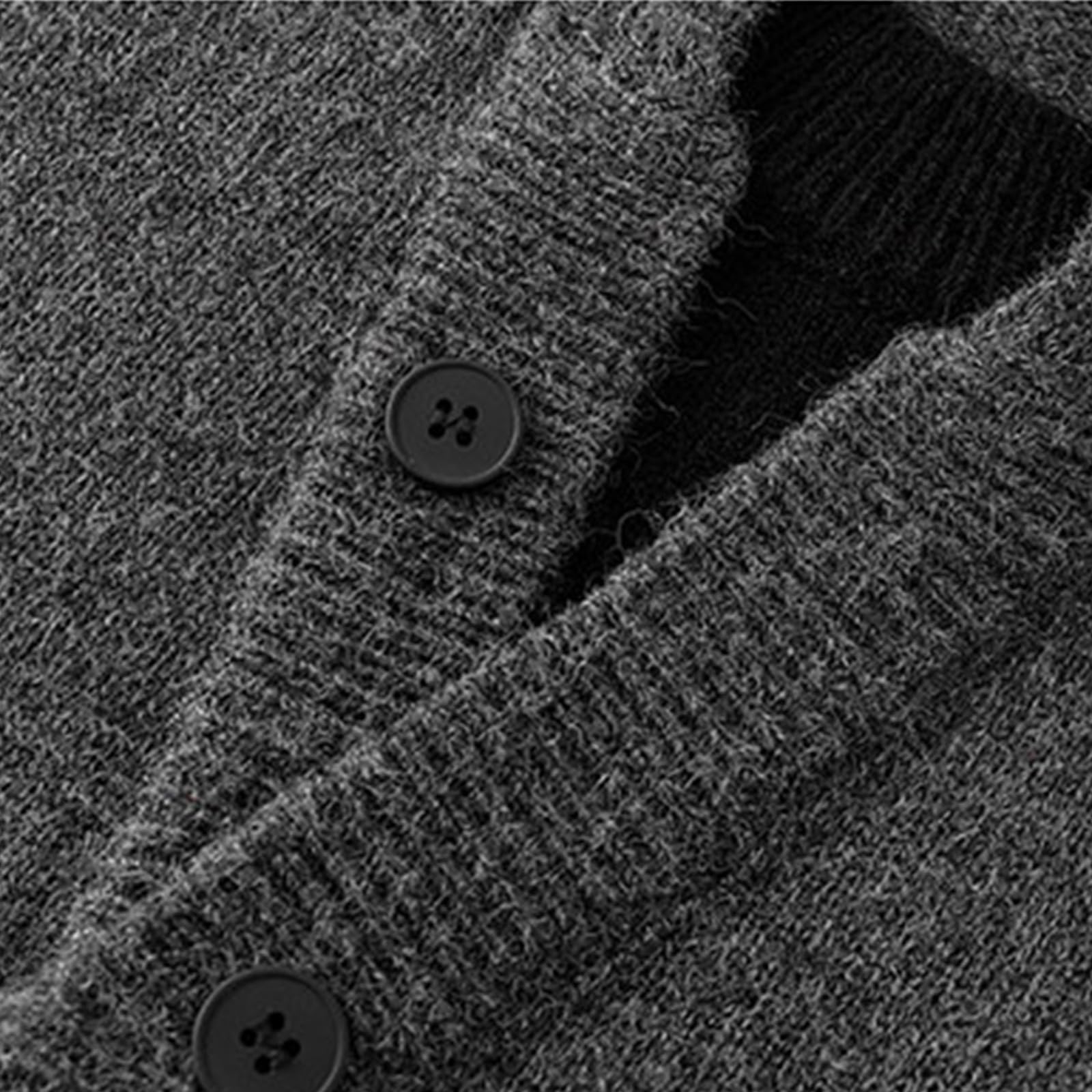 Maglione da Uomo a Due Pezzi in Maglia, Capospalla Casual in Maglia
