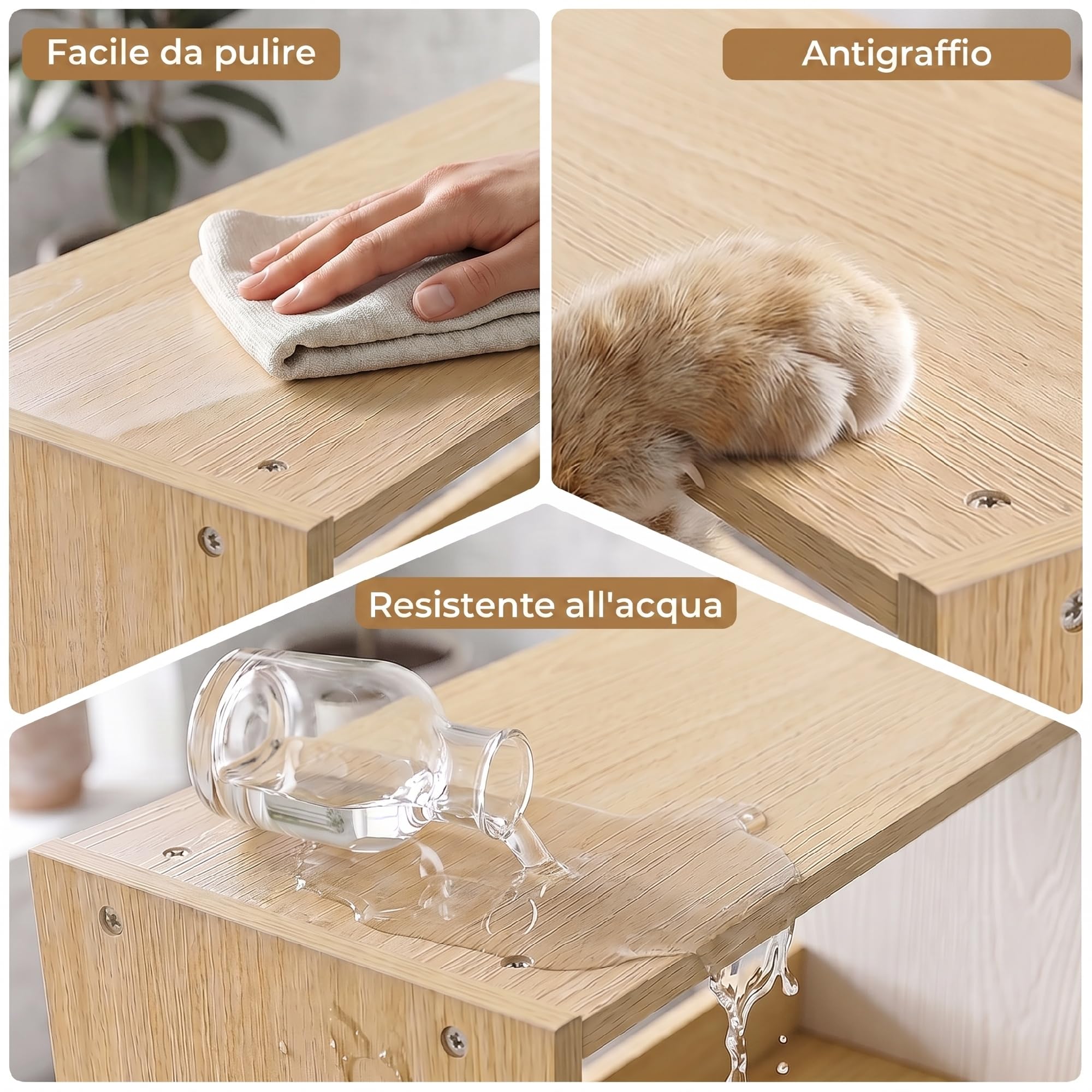 HOMCOM Libreria Scaffale a 5 Ripiani, Design Rotante a 350°, 3 Modi di Disporre, Libreria Angolare ad L Salvaspazio, Scaffale Portaoggetti per Soggiorno Ufficio, 111.5x23.8x163.7 cm Color Legno/Bianco