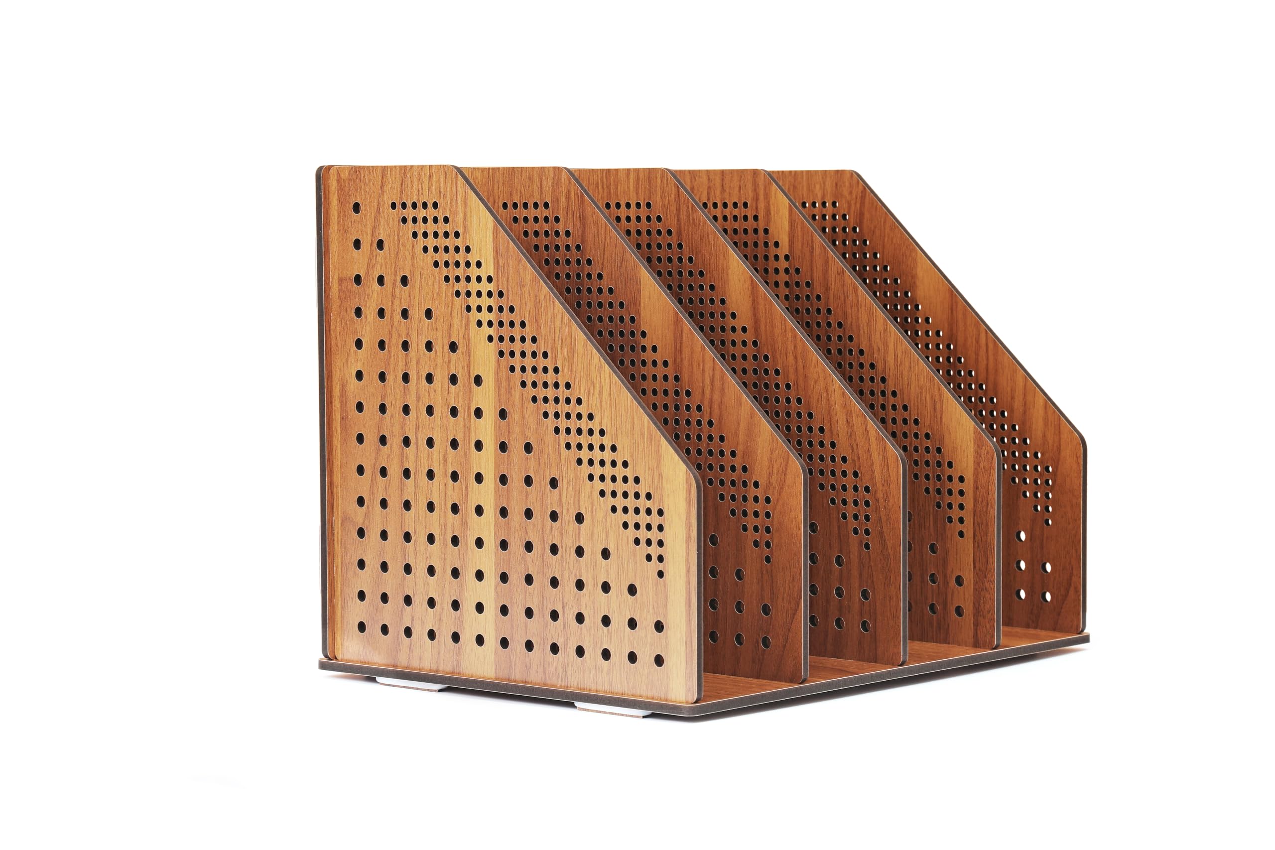 Holz Schreibtisch Organizer Büro Ablage, Ordnungssystem, Zeitschriftenhalter, Aktenablage - stilvoller Büro Organisator aus Holz für das Home Office
