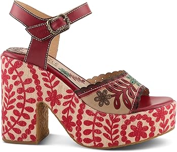 Amazon.com | L'Artiste by Spring Step Women's Hendrix Sandal, Red Amazon.com | L'Artiste by Spring Step Women's Hendrix Sandal, Red