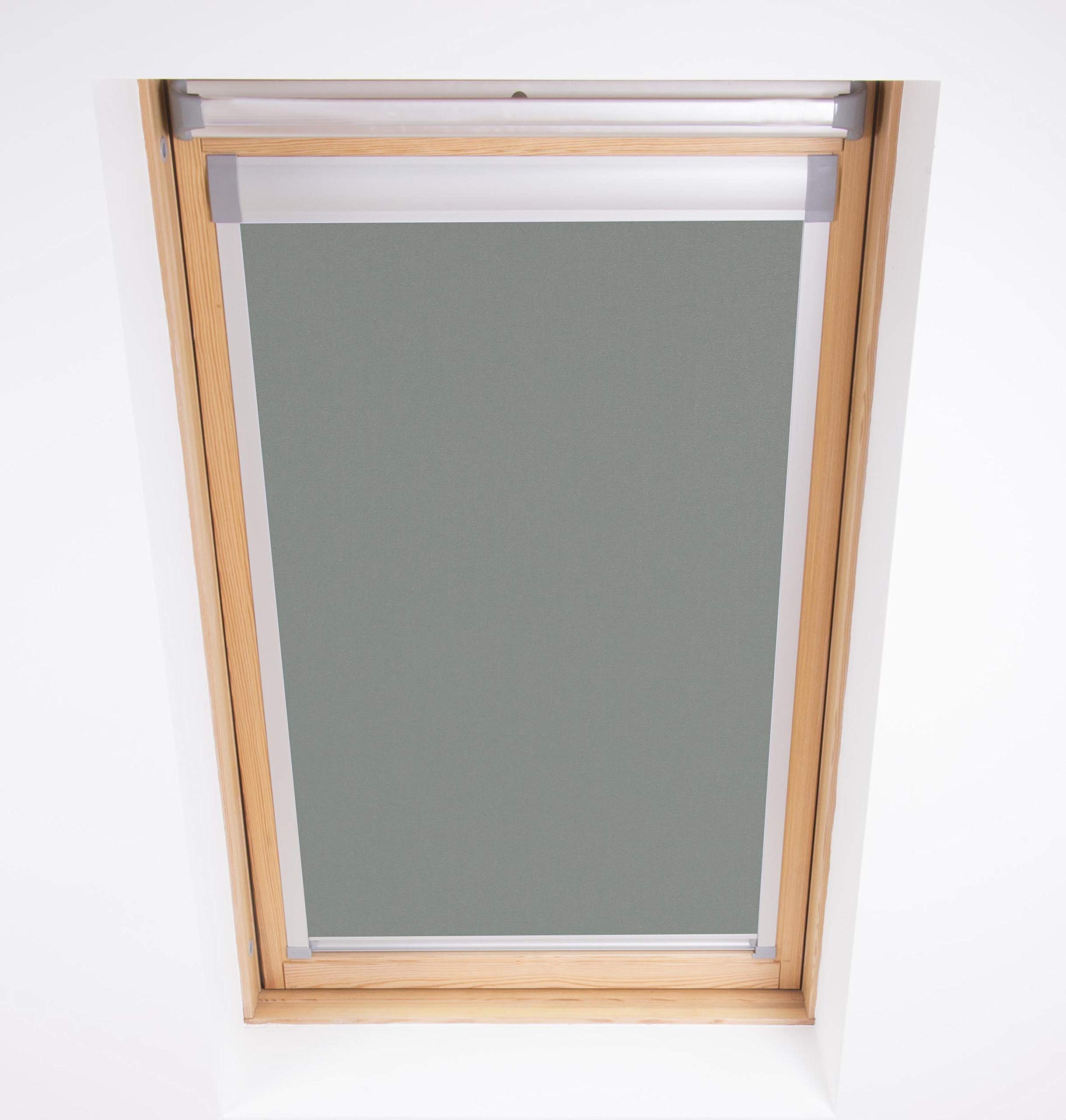 BLACKOUT ROLLER BLIND FOR DAKSTRA WINDOWS (S6A, PEWTER)