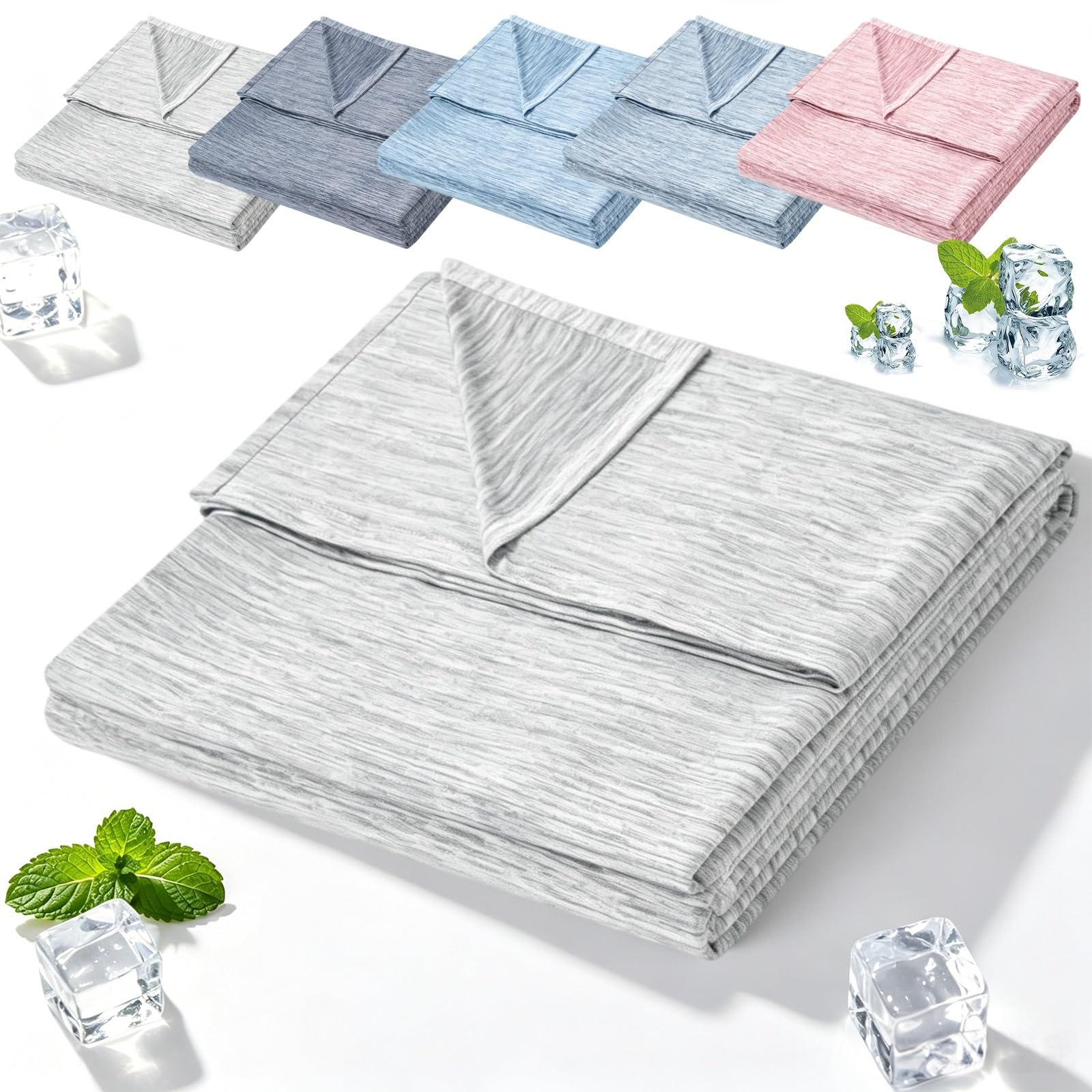 Couverture rafraîchissante 2 en 1 respirante absorbant humidité lit été
