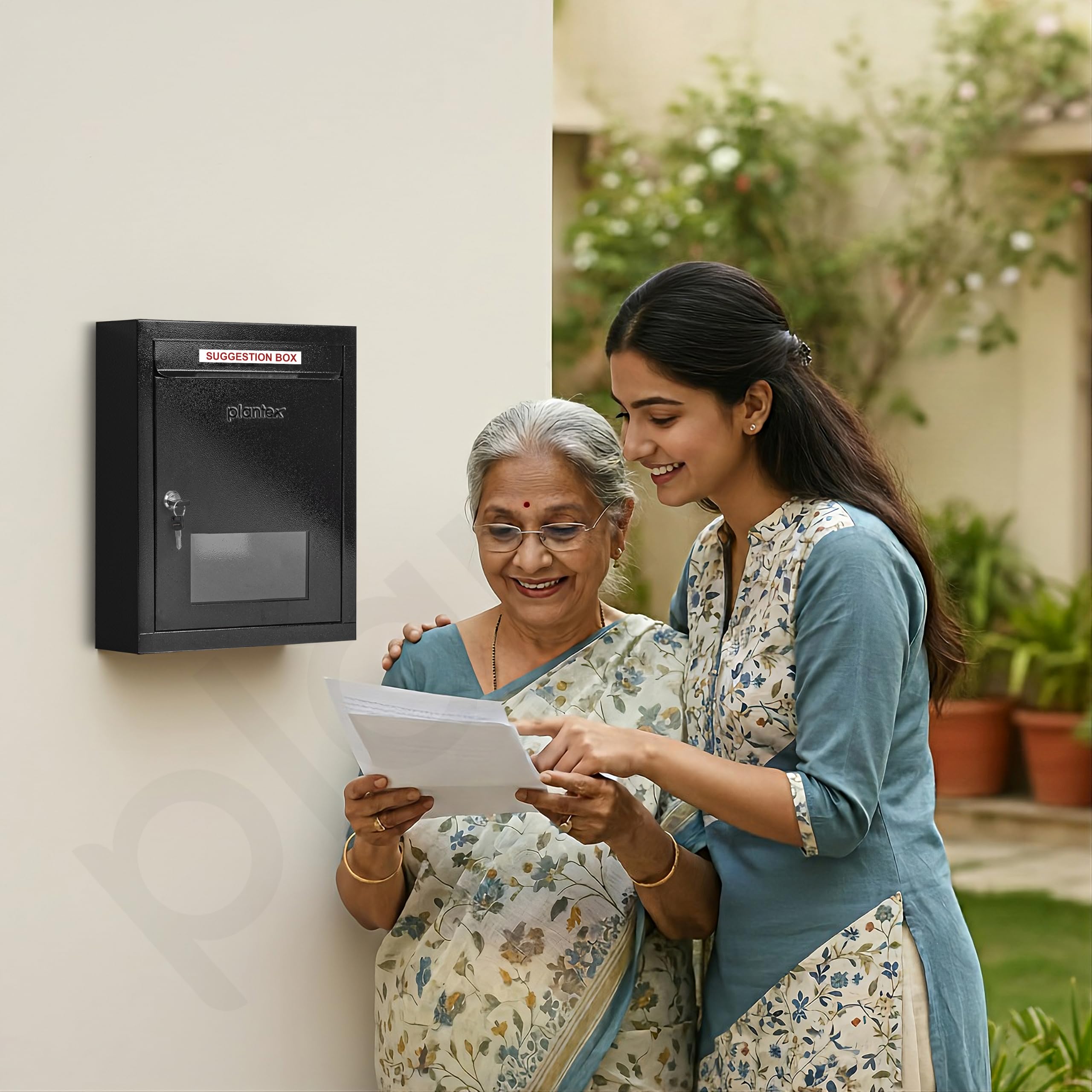 Plantex Mail Box - Secure Letter & Suggestion Box -9