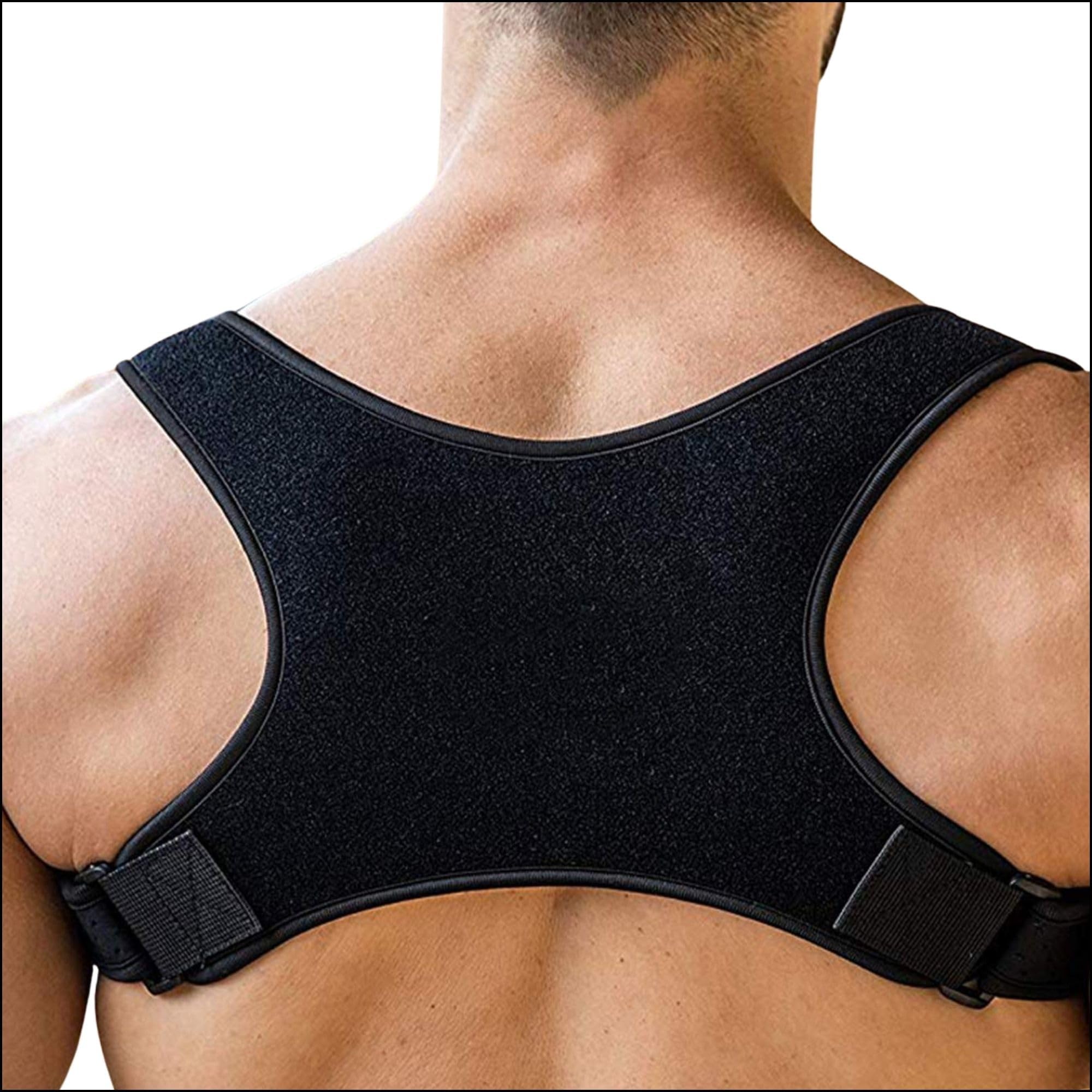 POAGL Adjustable Posture Corrector Brace for Men – Universal Fit Upper Back, Shoulder & Clavicle Support, Helps Improve Posture & Relieve Neck, Shoulder & Back Pain (Patented Design)