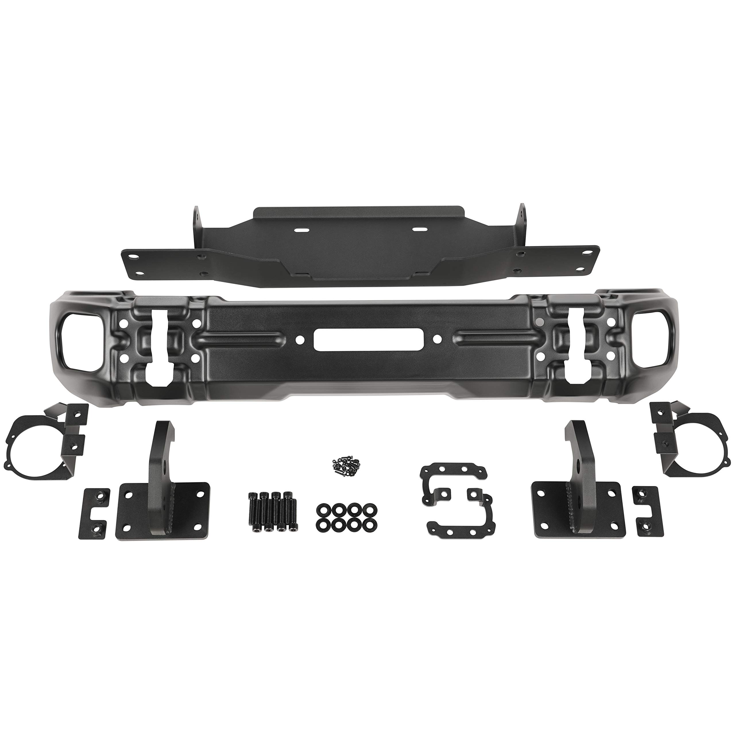 Rugged Ridge 11549.04 Arcus Front Bumper, w/ Winch Tray & Tow Hooks, 18-Current Jeep JL/JT