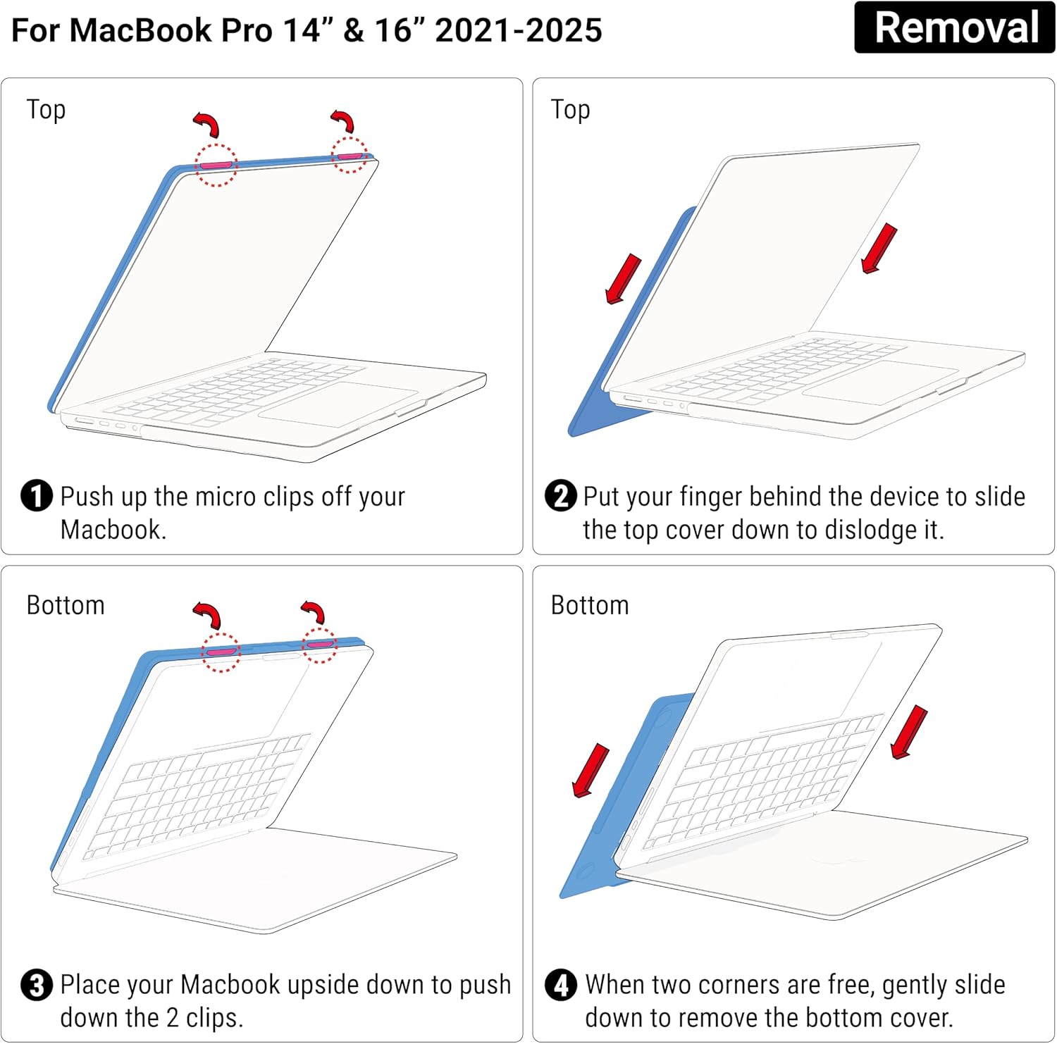 IBENZER Compatible with MacBook Pro 16 Inch Case 2026 2025 2024 2023 2022 M4 M3 M2 M1 A3403 A3186 A2991 A2780 A2485 Pro Max for Mac Pro 16,HardshellCase&KeyboardCover,Crystal Clear, T16X-CYCL+1 - Image 7