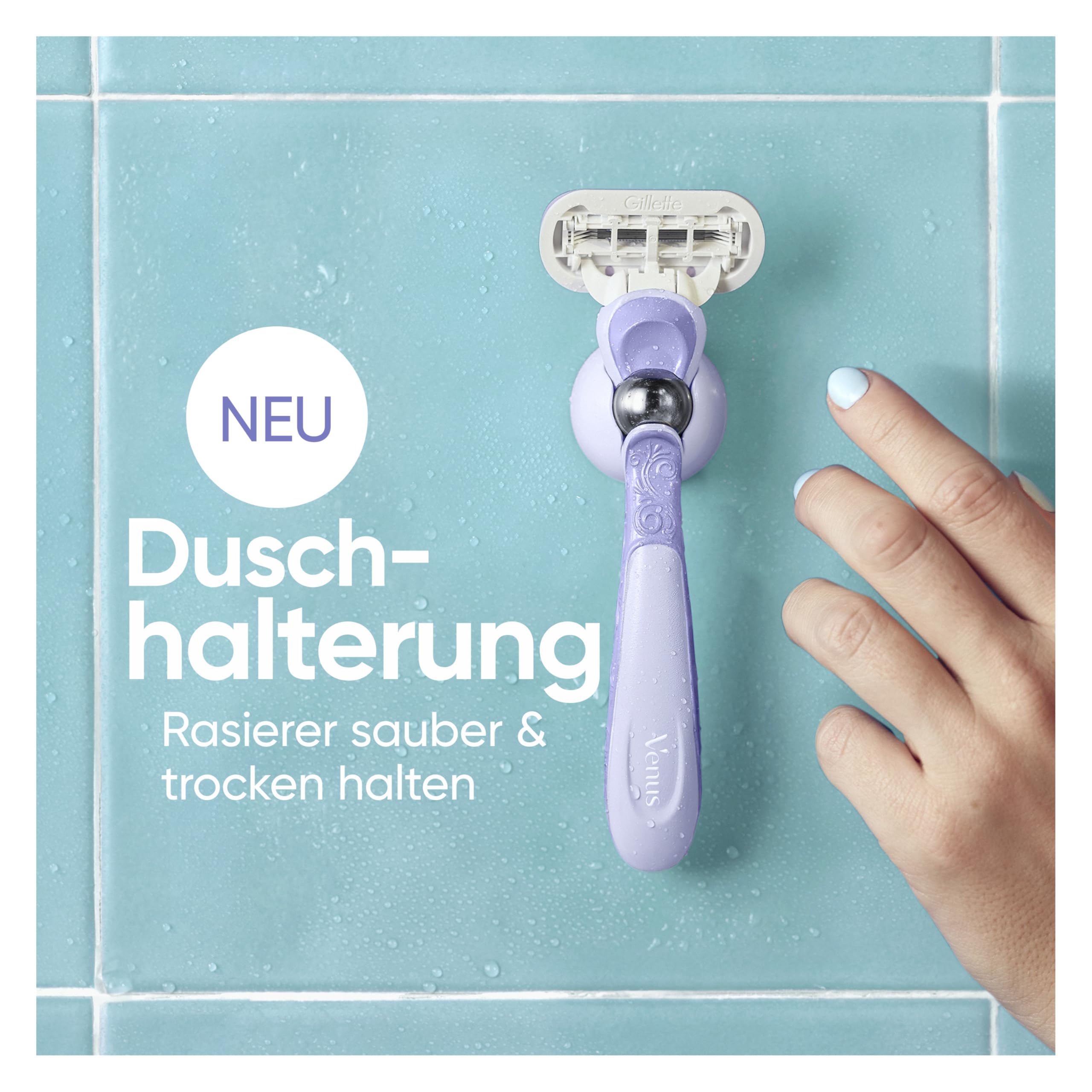 Gillette Venus Extra Smooth Swirl Rasierklingen Damen, 8 Original Ersatzklingen für Damenrasierer, Nassrasierer für Eine Glatte Rasur
