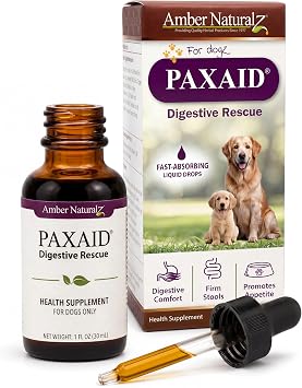 Amber NaturalZ Paxaid Dog Digestive Rescue Drops, Herbal, 1 FL OZ