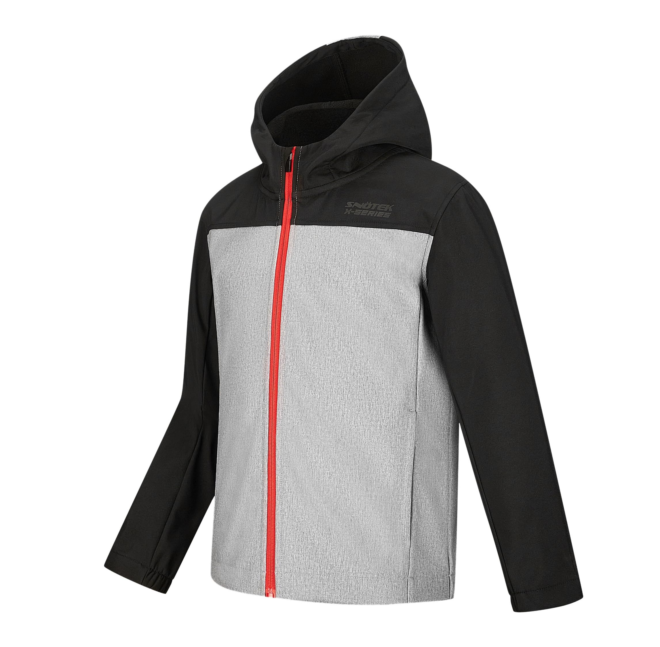 SNOTEK X-SERIES Kids Softshell Windbreaker- Fleece-lined Fall/Spring Jacket with Large Front Pockets for Boys and Girls