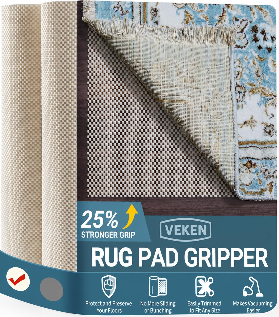 Veken Non Slip Rug Pad Gripper