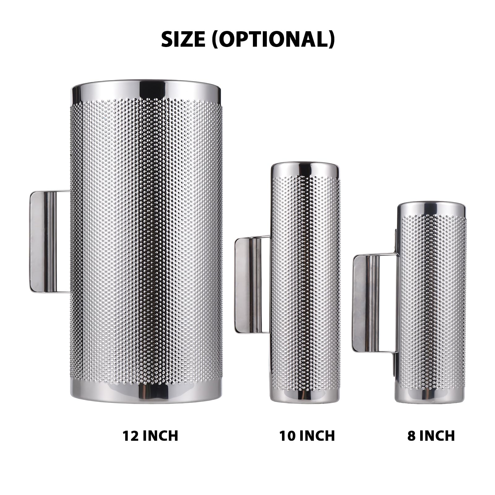 12 -Zoll -Edelstahl Guiro Shaker, professioneller Metall -Percussion -Shaker mit Schaber, Bandbegleiter Sand Hammer Guiro Musical Instruments Tool für Live -Performance, Silber (12 Zoll)